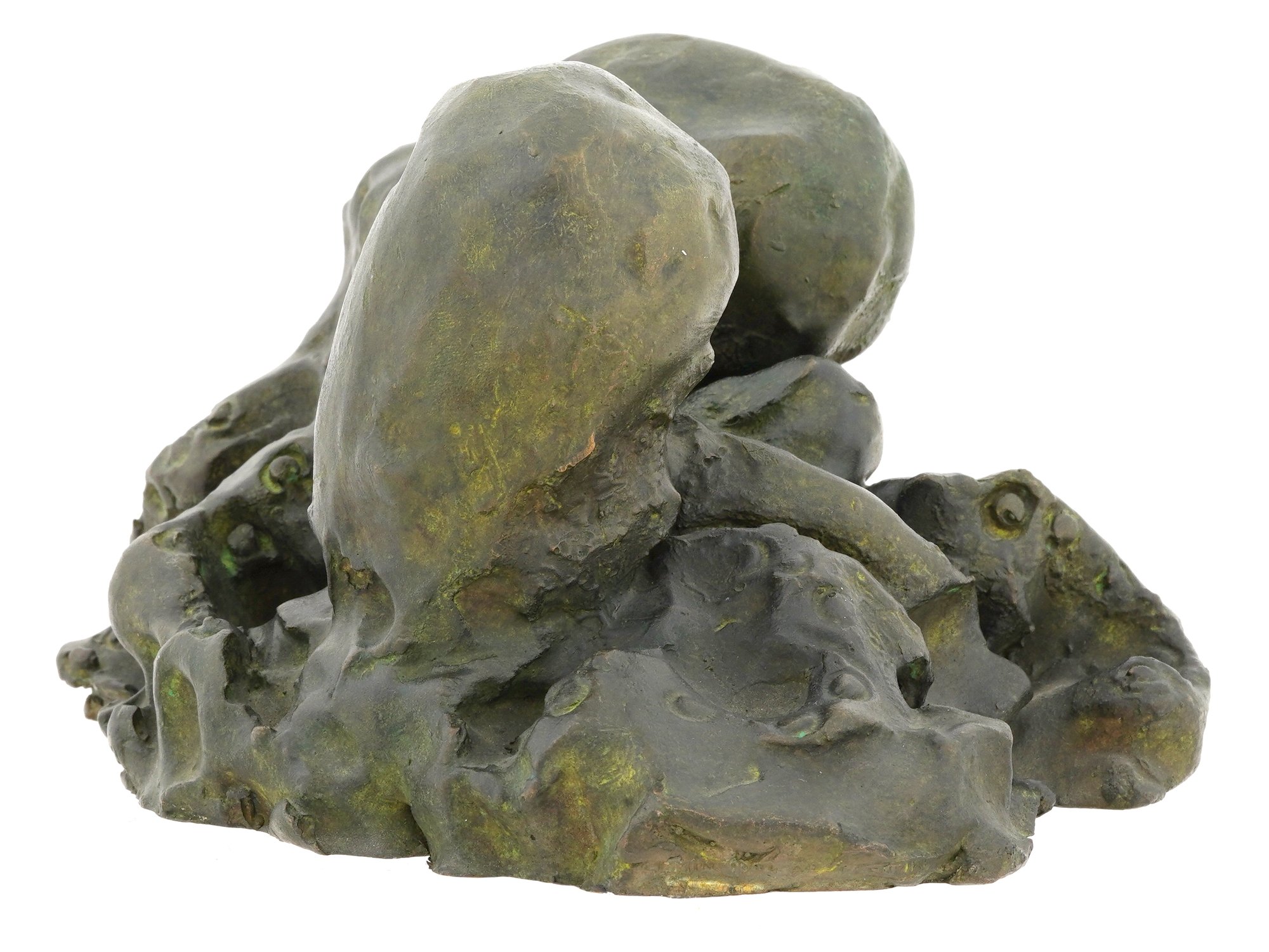 SAINT CLAIR CEMIN ABSTRACT BRONZE OCTOPUS FIGURINE PIC-4