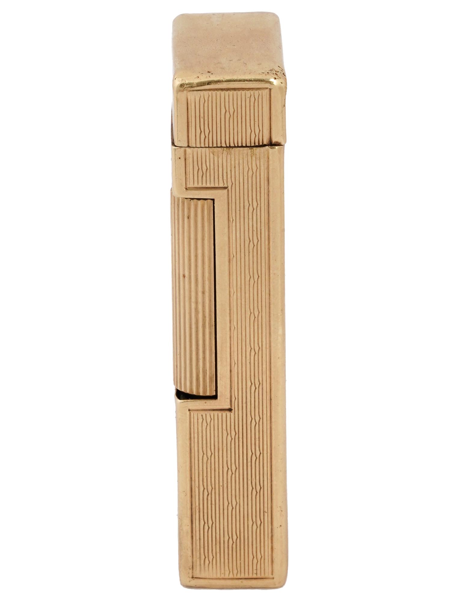 DUNHILL ROLLAGAS 14K GOLD POCKET LIGHTER PIC-3