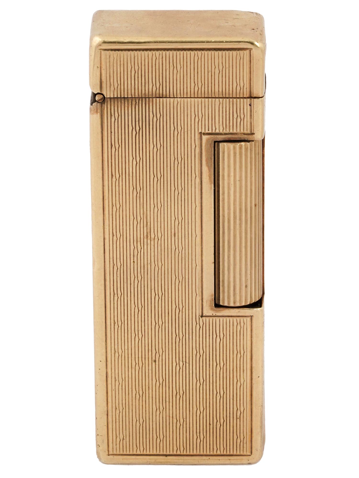 DUNHILL ROLLAGAS 14K GOLD POCKET LIGHTER PIC-1