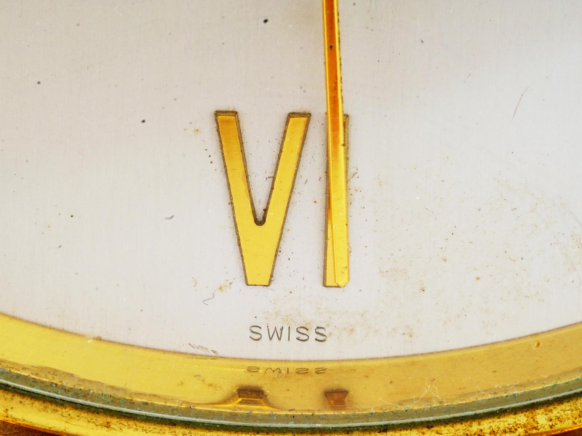 VINTAGE SWISS MANTEL CLOCK BY JAEGER LE COULTRE PIC-7