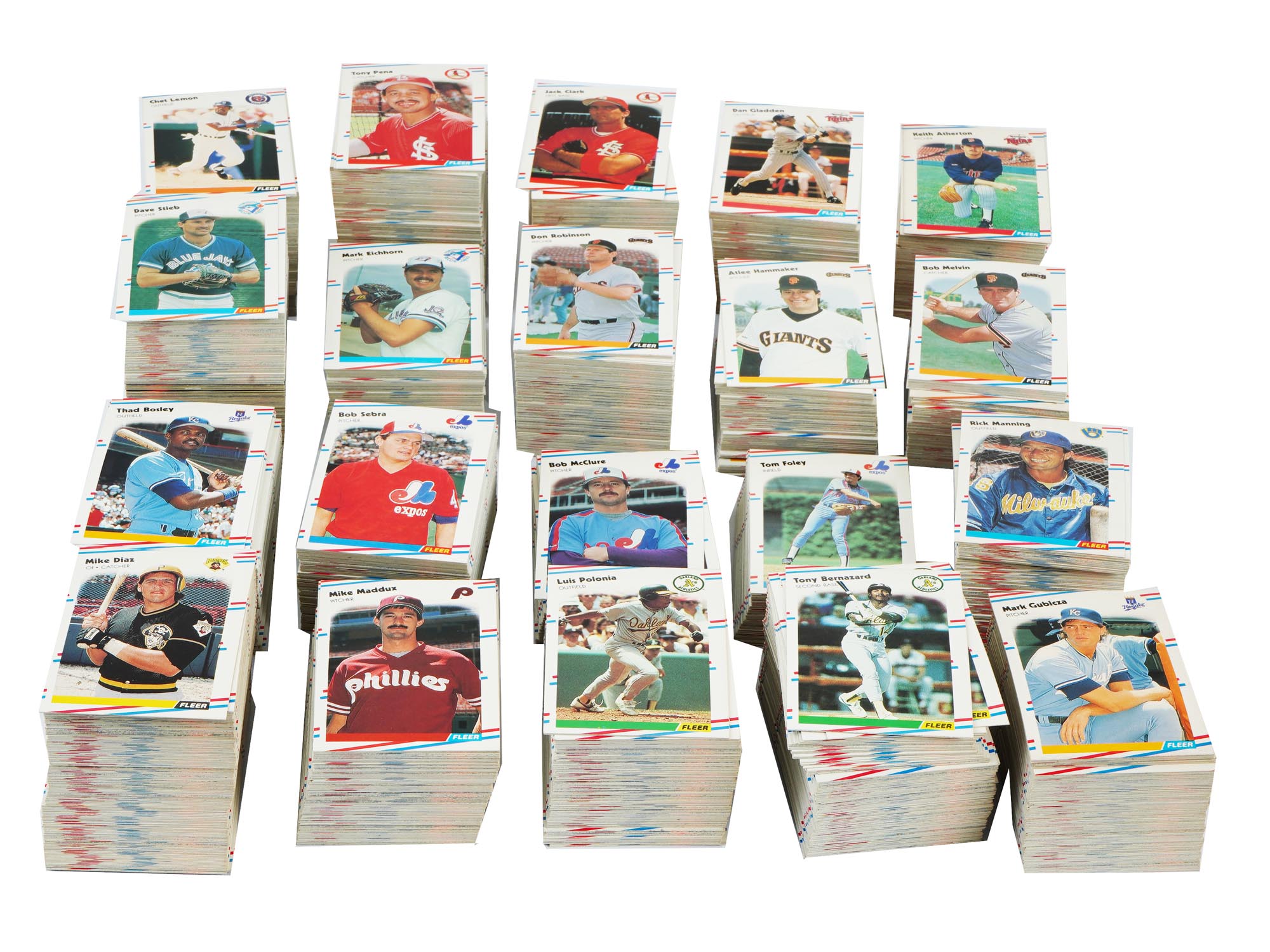 LARGE COLLECTION OF 1988 FLEER BASEBALL CARDS PIC-2