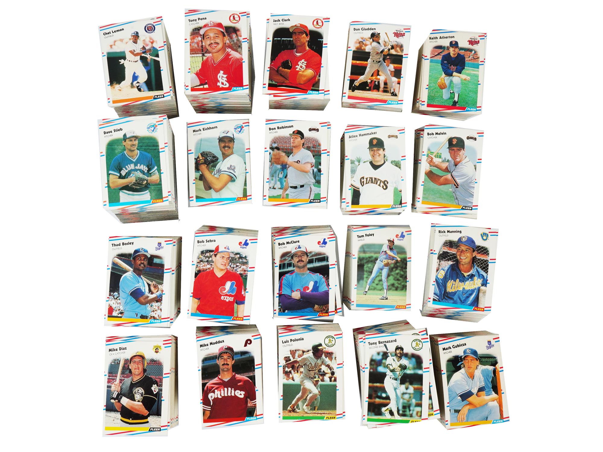 LARGE COLLECTION OF 1988 FLEER BASEBALL CARDS PIC-3