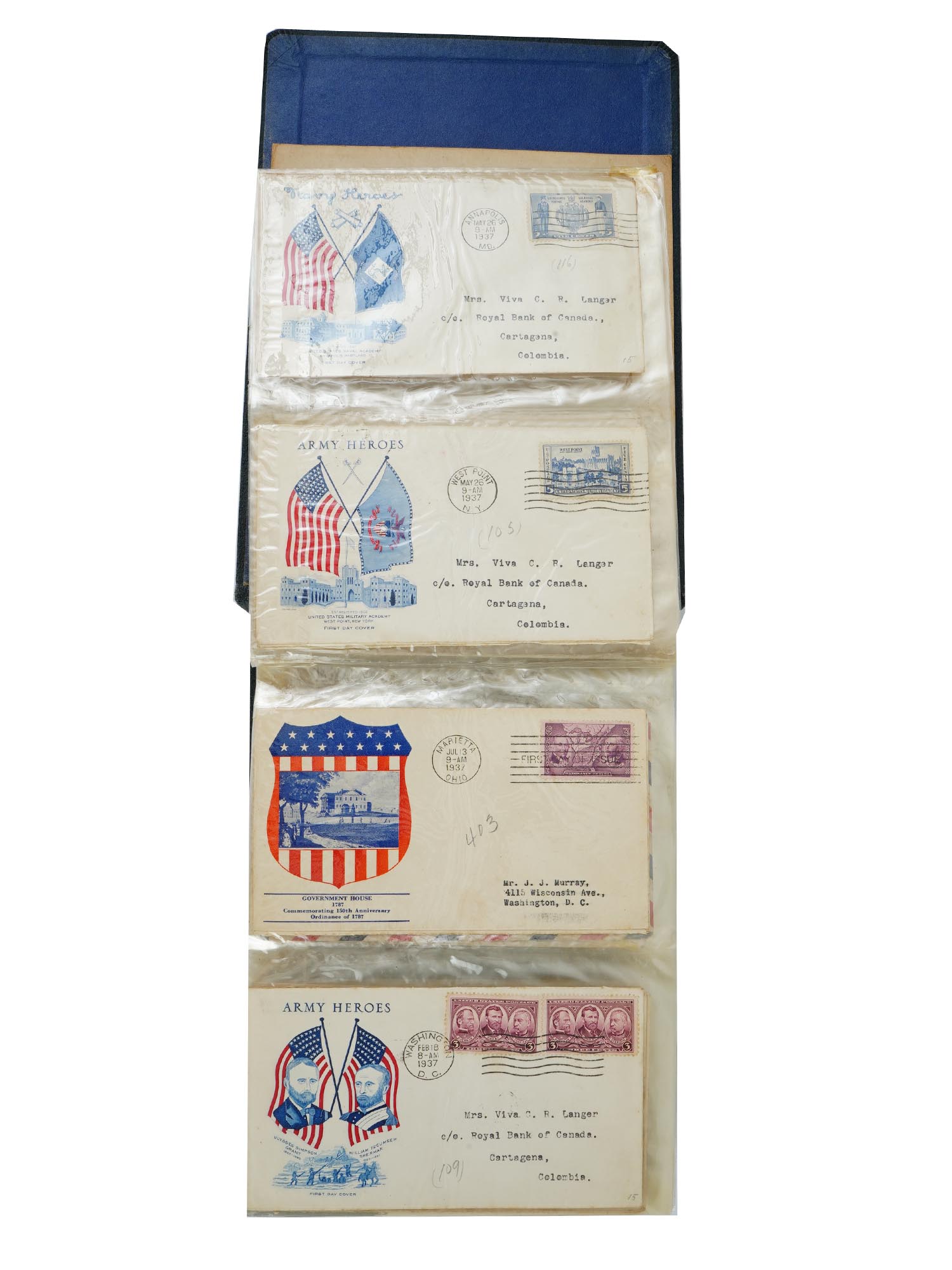 MID CENTURY US POST FIRST DAY COVERS COLLECTION PIC-4