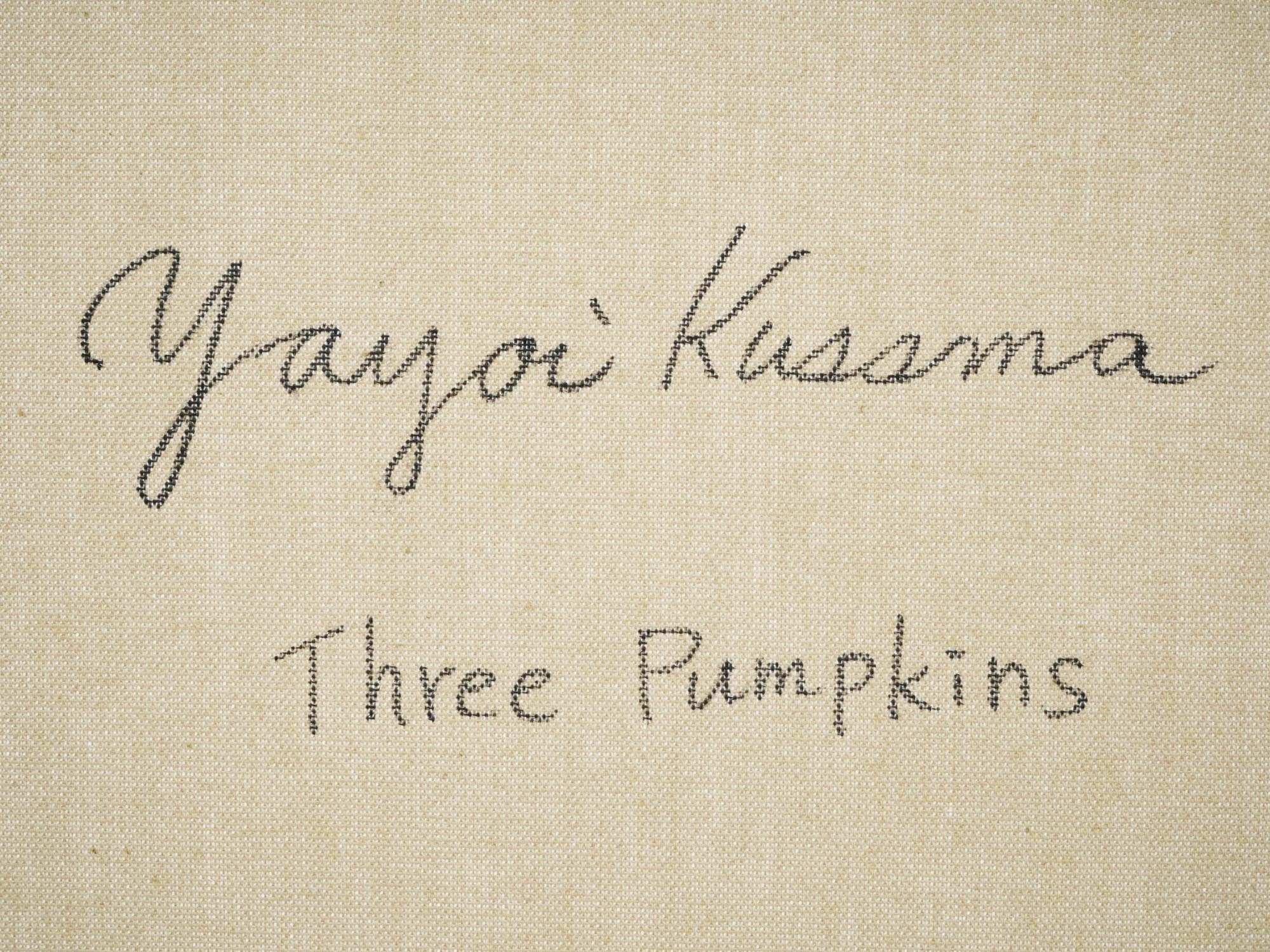 THREE PUMPKINS ACRYLIC PAINTING AFTER YAYOI KUSAMA PIC-6