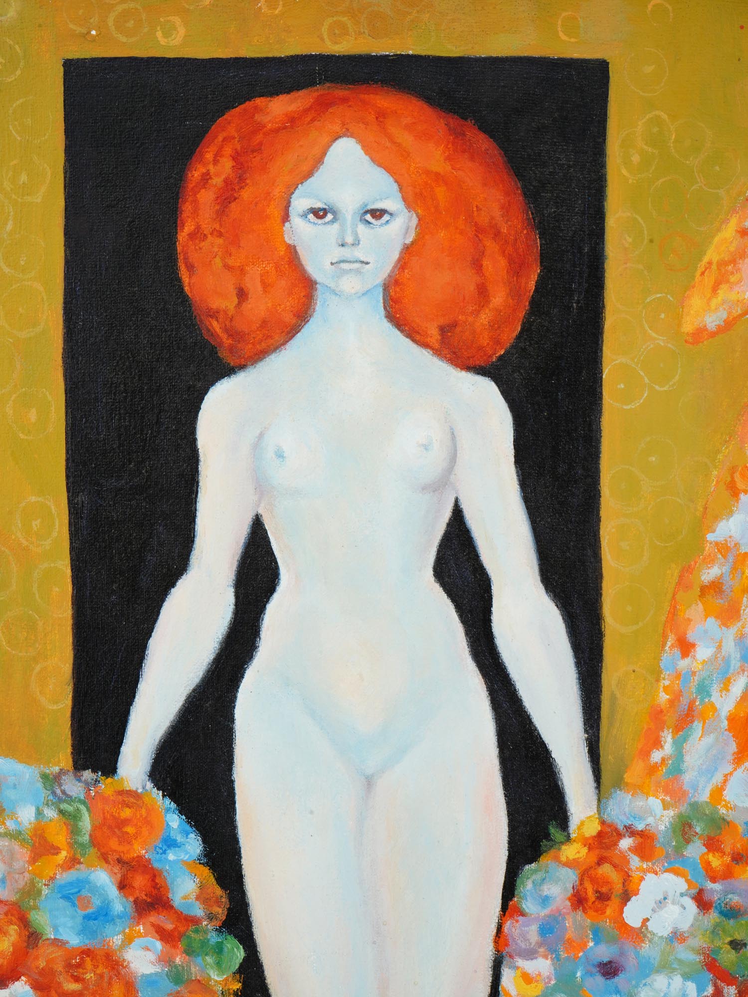 SURREAL NUDE FEMALE OIL PAINTING AFTER LEONOR FINI PIC-1