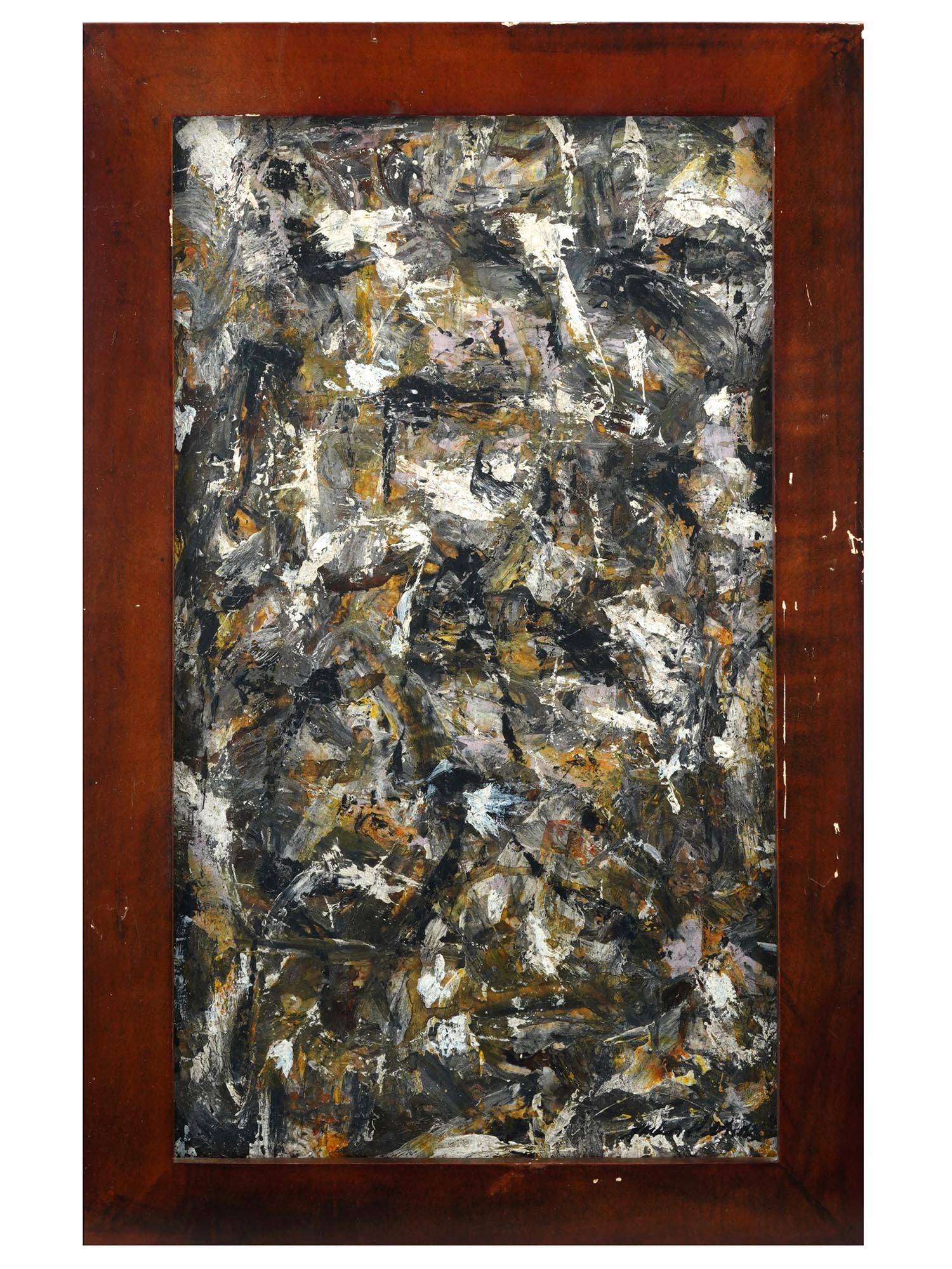 AMERICAN ABSTRACT PAINTING ATTR TO JACKSON POLLOCK PIC-0