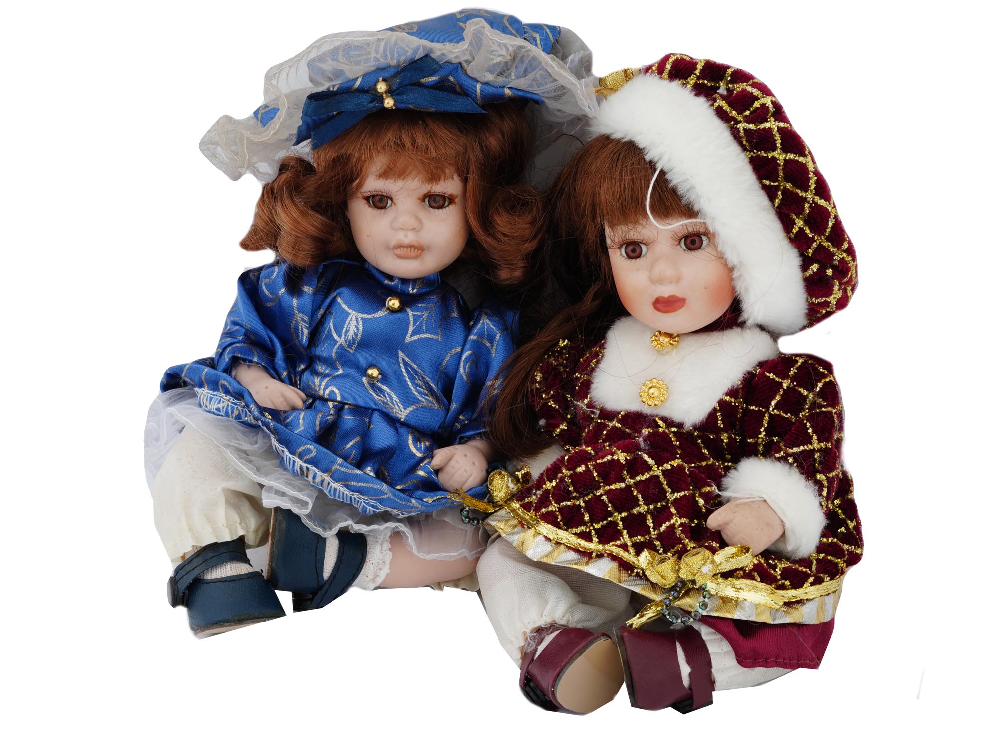 COLLECTION OF VINTAGE PORCELAIN DOLLS IN OUTFITS PIC-5