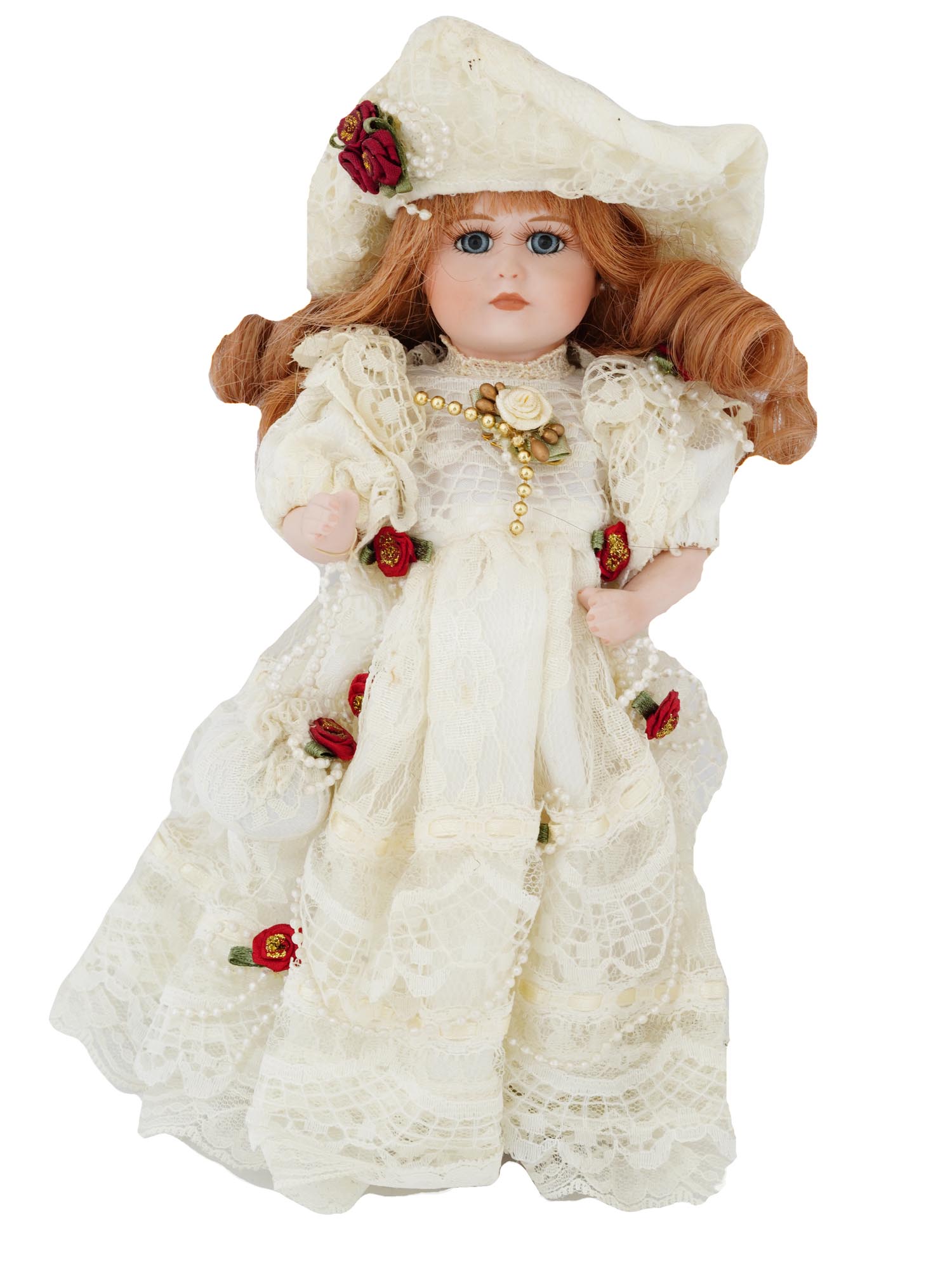 COLLECTION OF VINTAGE PORCELAIN DOLLS WITH CASES PIC-4