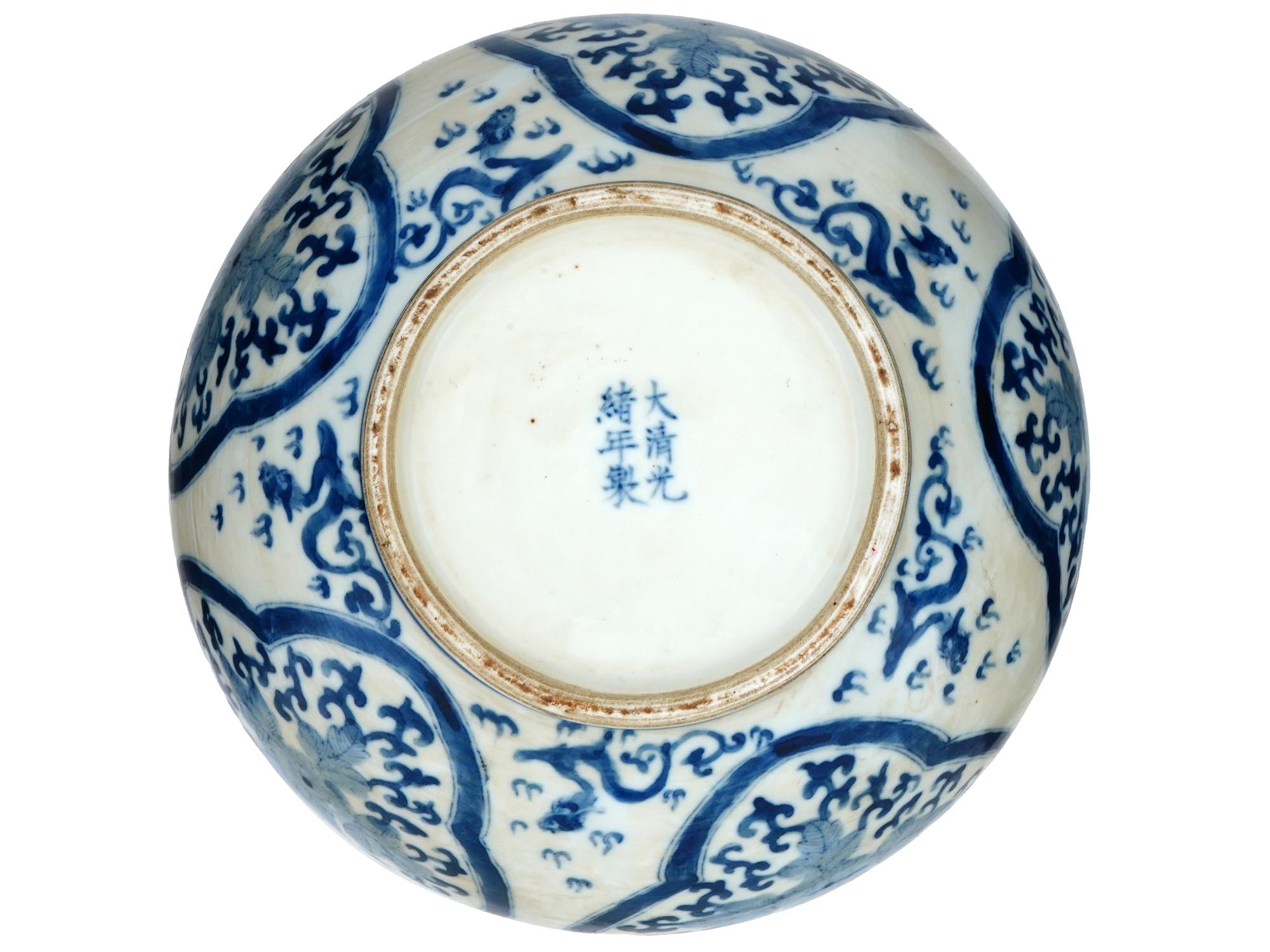 CHINESE HAND ENAMEL BLUE AND WHITE PORCELAIN VASE PIC-3