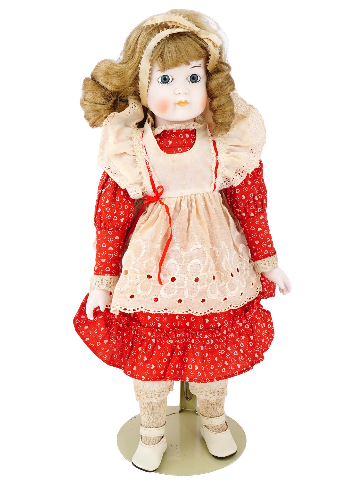 COLLECTION OF VINTAGE PORCELAIN DOLLS IN OUTFITS PIC-5