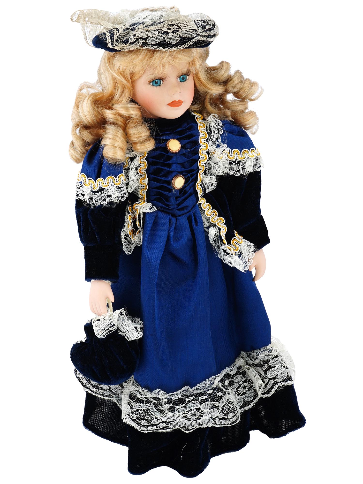 COLLECTION OF VINTAGE PORCELAIN DOLLS IN OUTFITS PIC-6