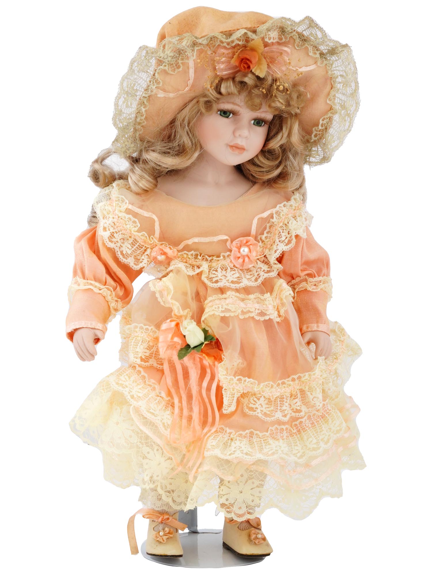 COLLECTION OF VINTAGE PORCELAIN DOLLS IN OUTFITS PIC-4