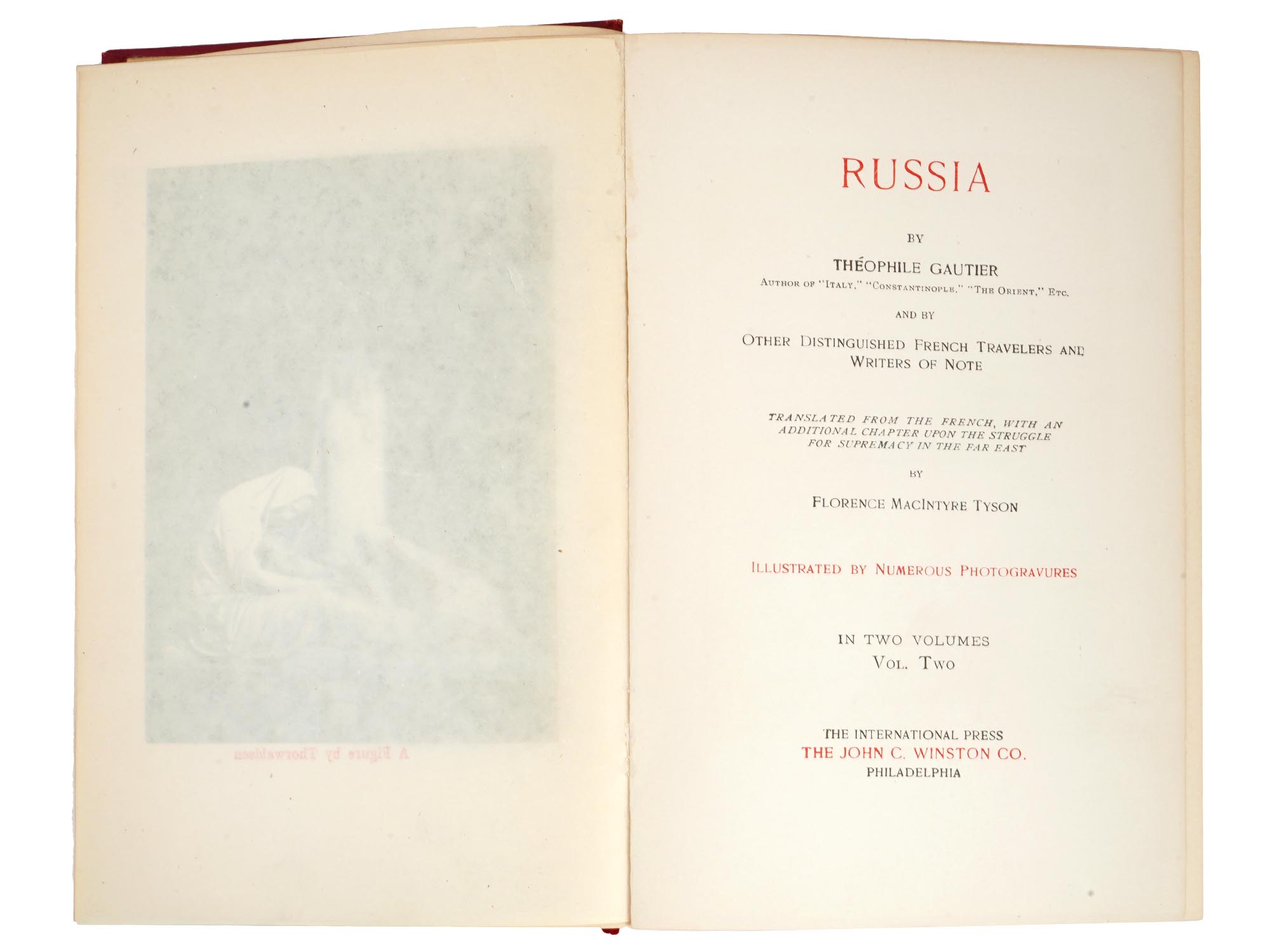 1905 TWO VOLUME BOOK EDITION RUSSIA THEOPHILE GAUTIER PIC-5