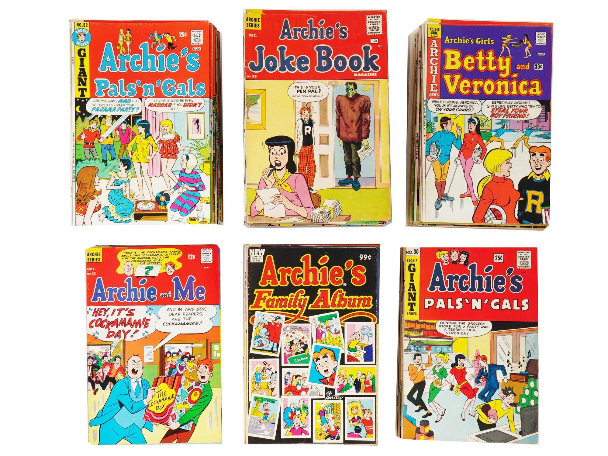 LARGE COLLECTION ARCHIE CARTOON COMICS MAGAZINES PIC-1