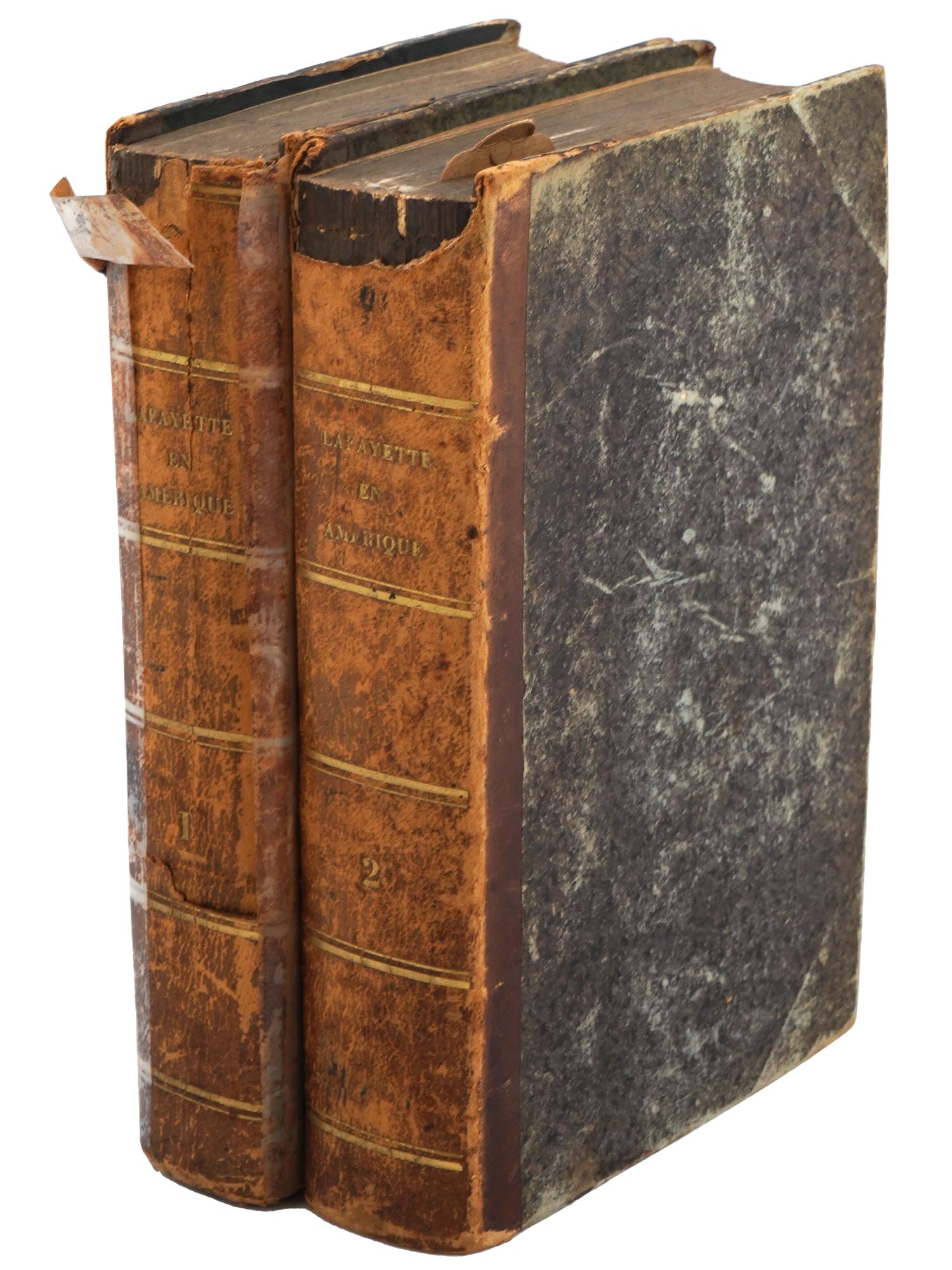 1829 FRENCH BOOK LAFAYETTE EN AMERIQUE IN TWO VOLS PIC-0