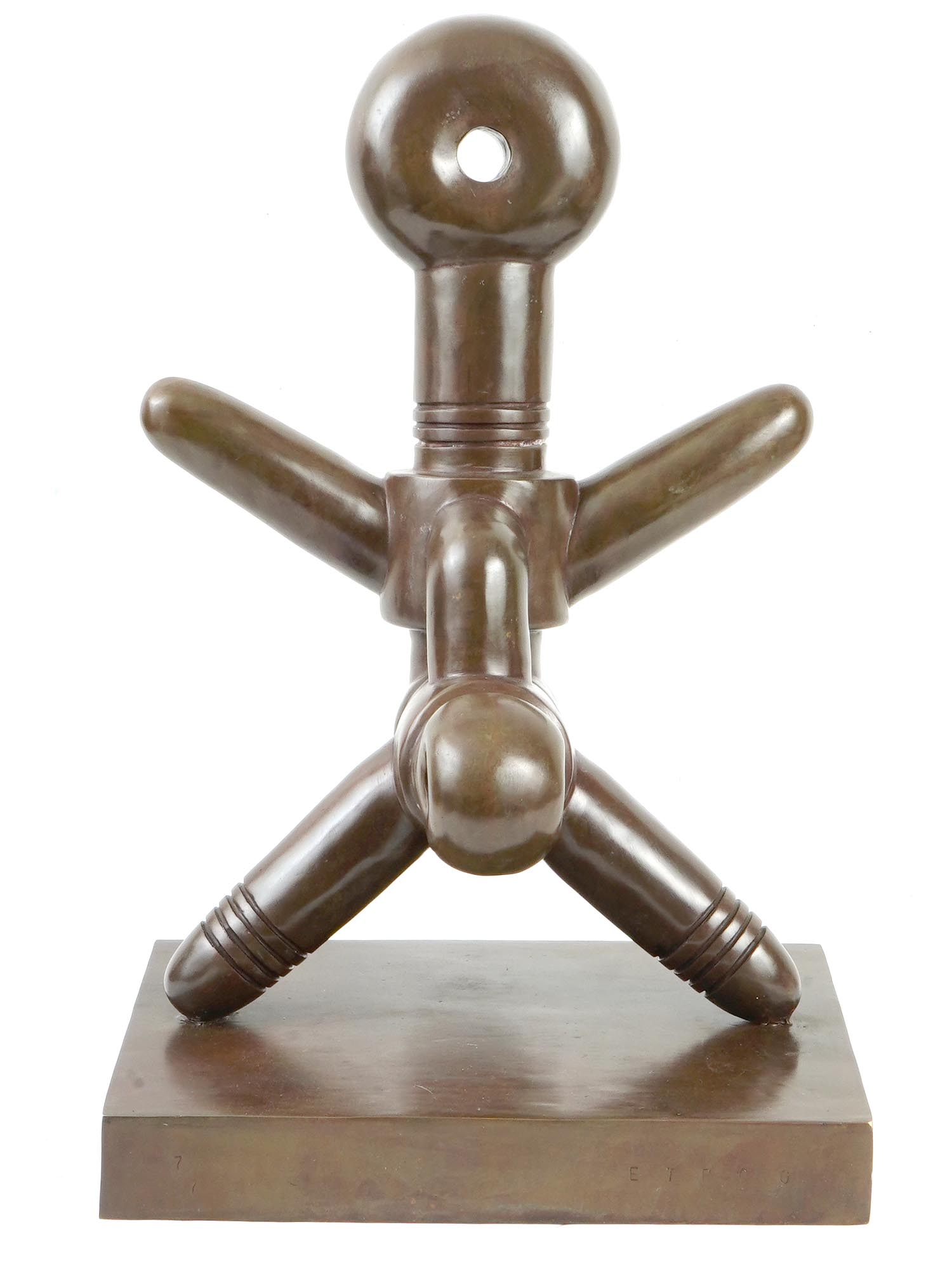 ABSTRACT BRONZE SCULPTURE BY SOREL ETROG CANADA PIC-2