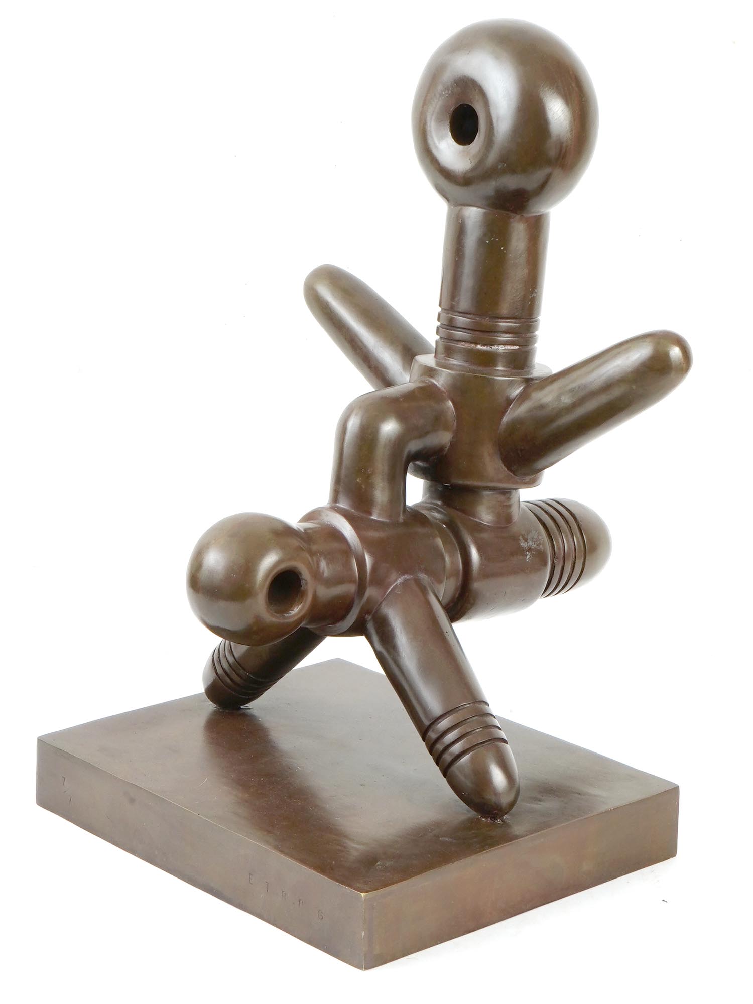 ABSTRACT BRONZE SCULPTURE BY SOREL ETROG CANADA PIC-0