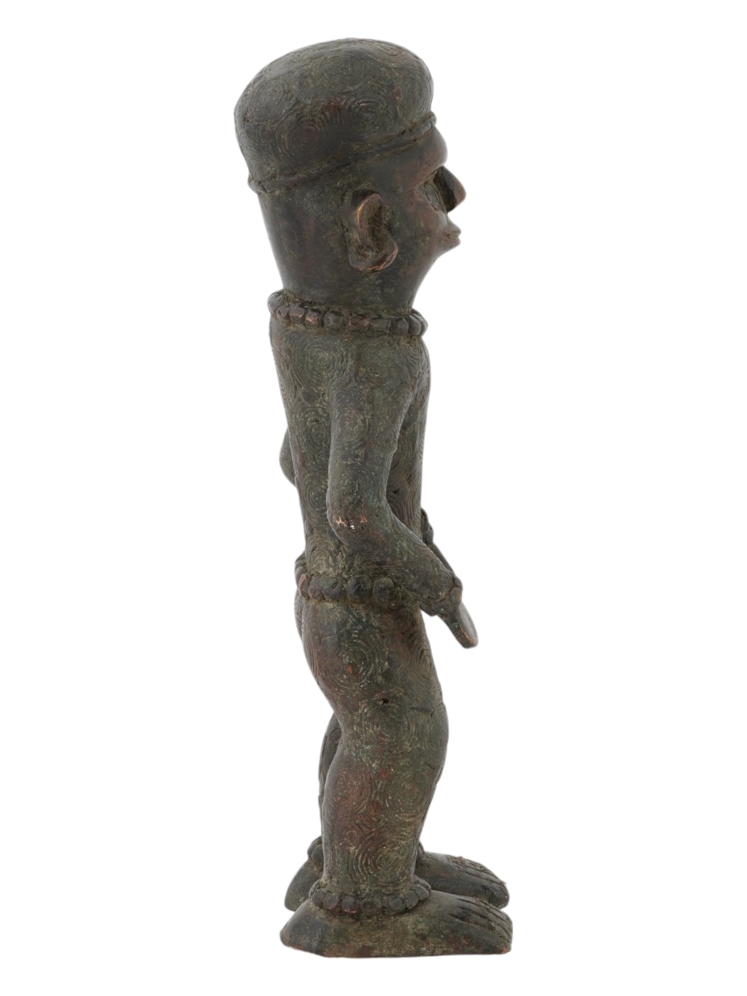 SMALL WEST AFRICAN NIGERIAN TIV BRONZE FIGURINE PIC-5