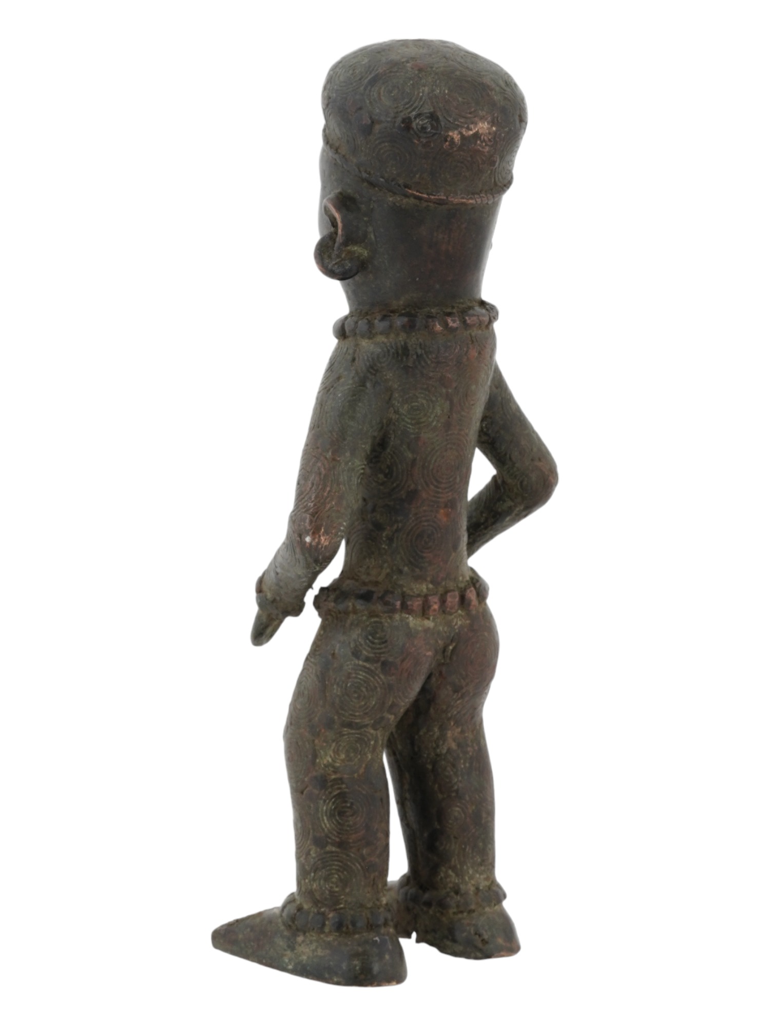 SMALL WEST AFRICAN NIGERIAN TIV BRONZE FIGURINE PIC-3