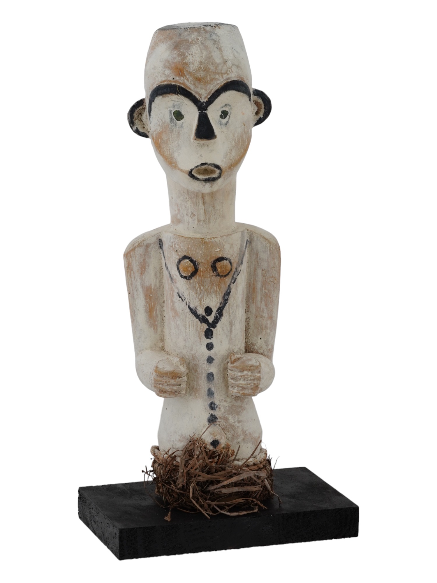 CENTRAL AFRICA GABON MITSOGHO WOOD TRIBAL STATUE PIC-0