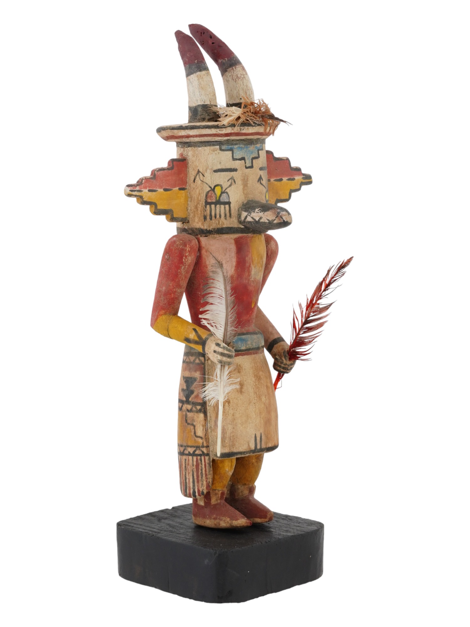 NATIVE AMERICAN KACHINA HOPI HAND CARVED WOOD DOLL PIC-1