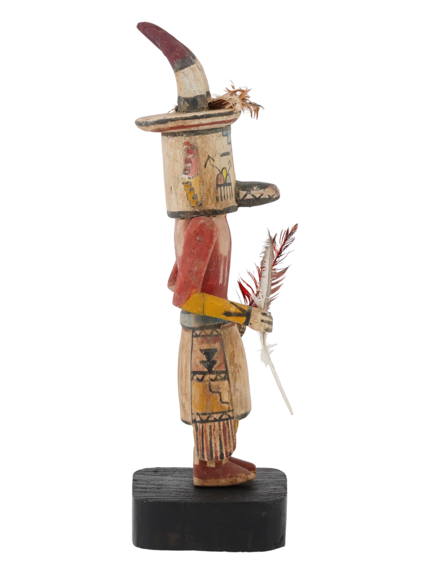 NATIVE AMERICAN KACHINA HOPI HAND CARVED WOOD DOLL PIC-2