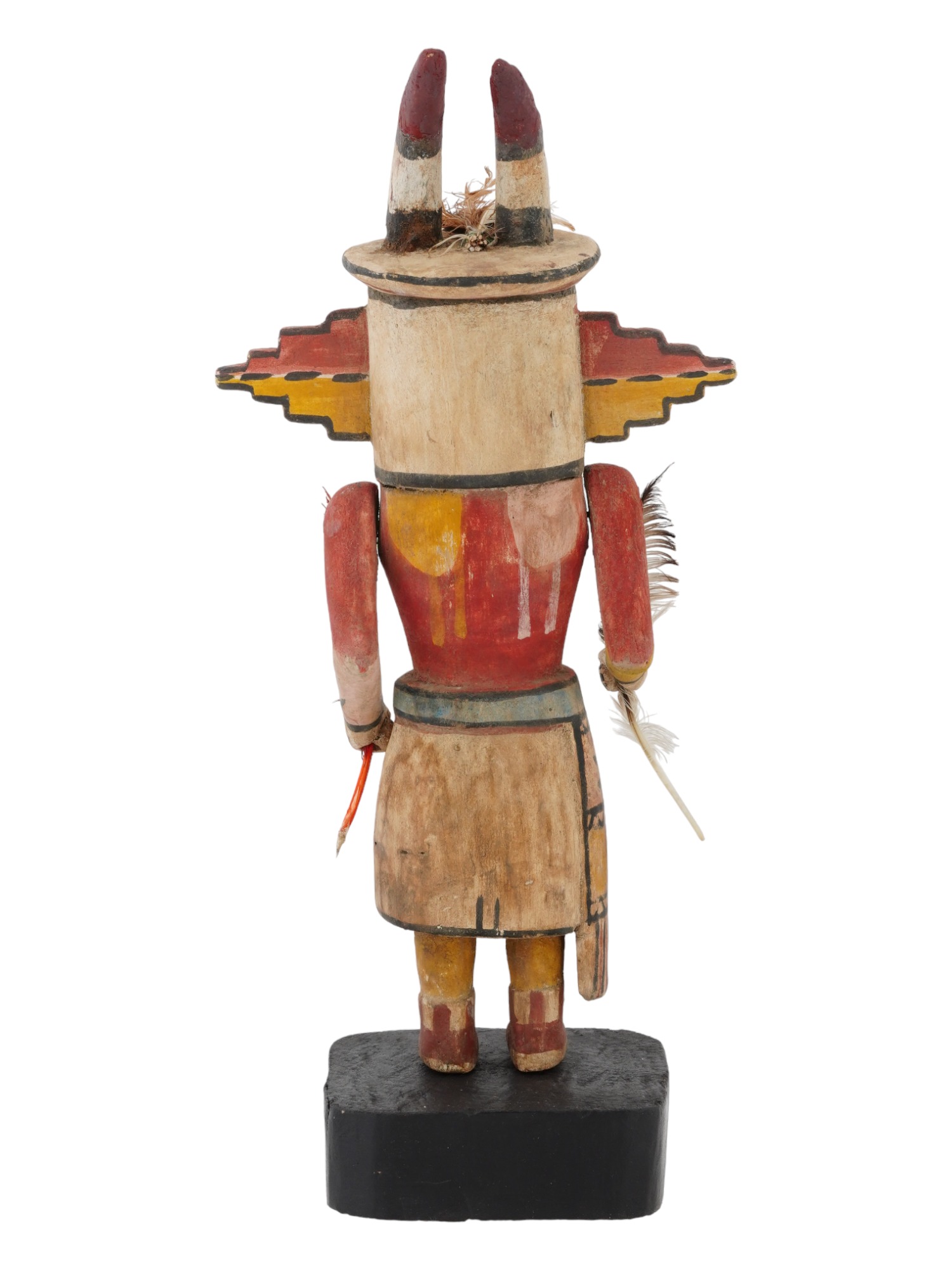 NATIVE AMERICAN KACHINA HOPI HAND CARVED WOOD DOLL PIC-3