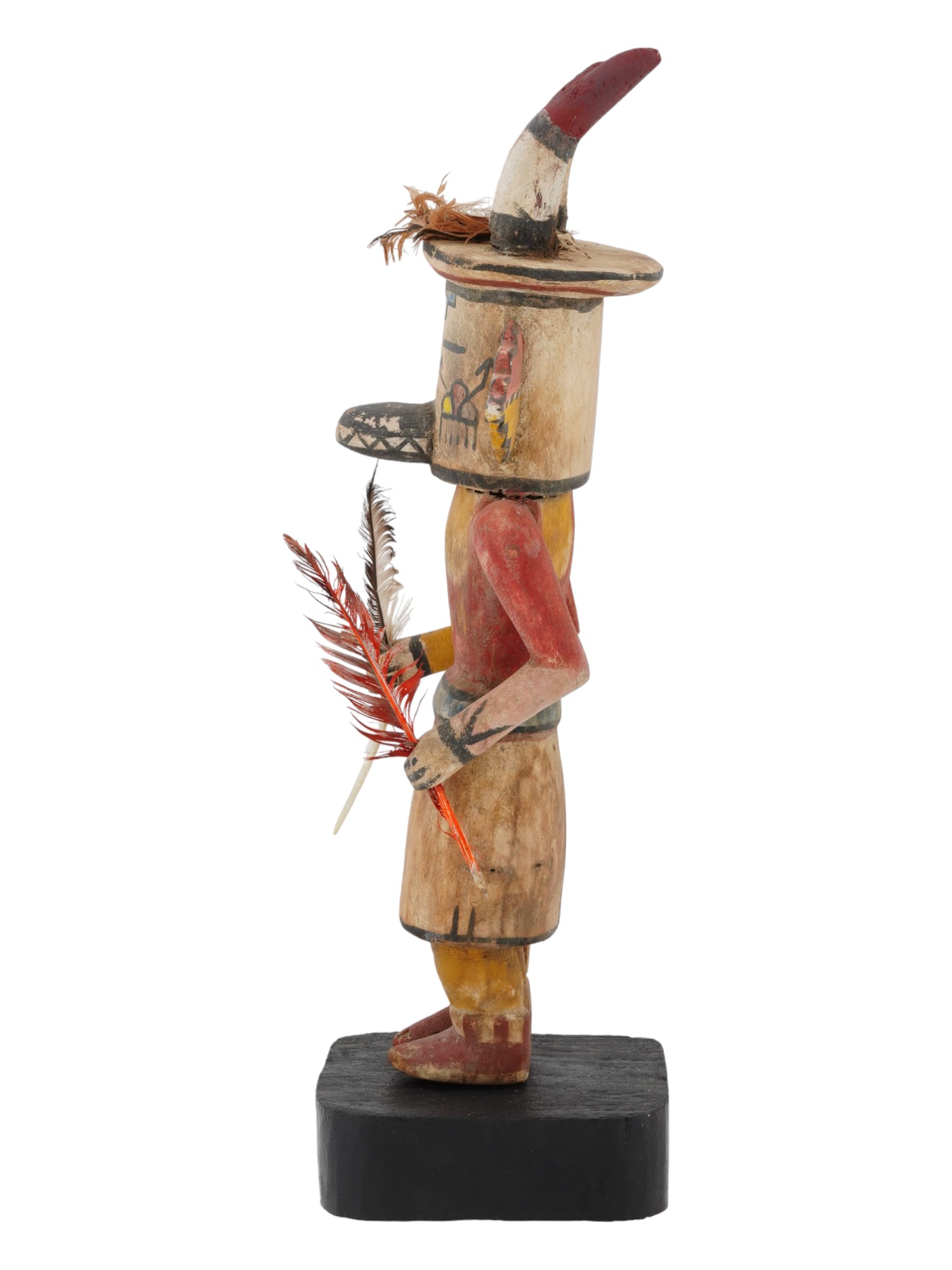 NATIVE AMERICAN KACHINA HOPI HAND CARVED WOOD DOLL PIC-4