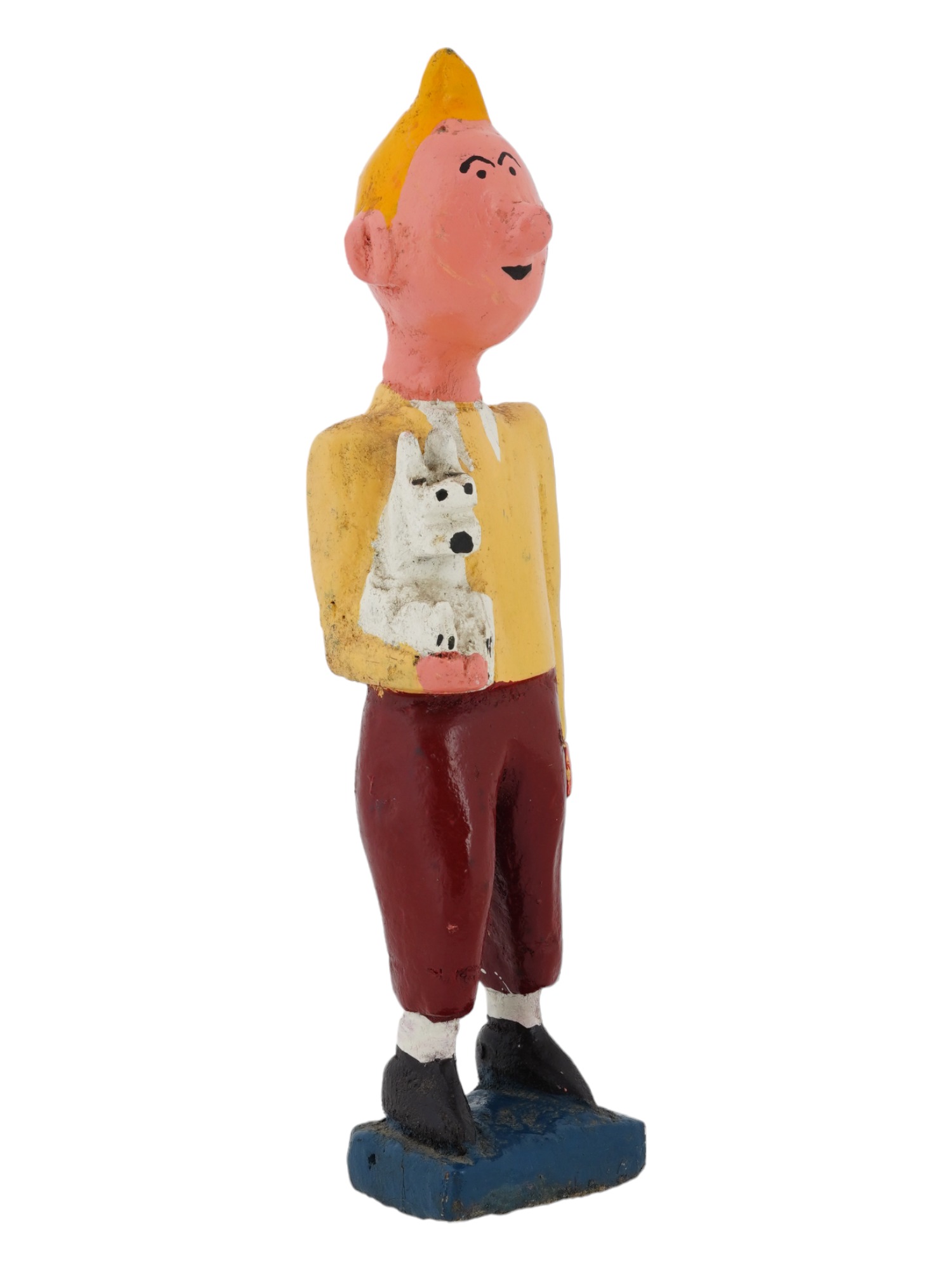 VINTAGE TINTIN TOY FROM COLONIAL AFRICA IVORY COAST PIC-0