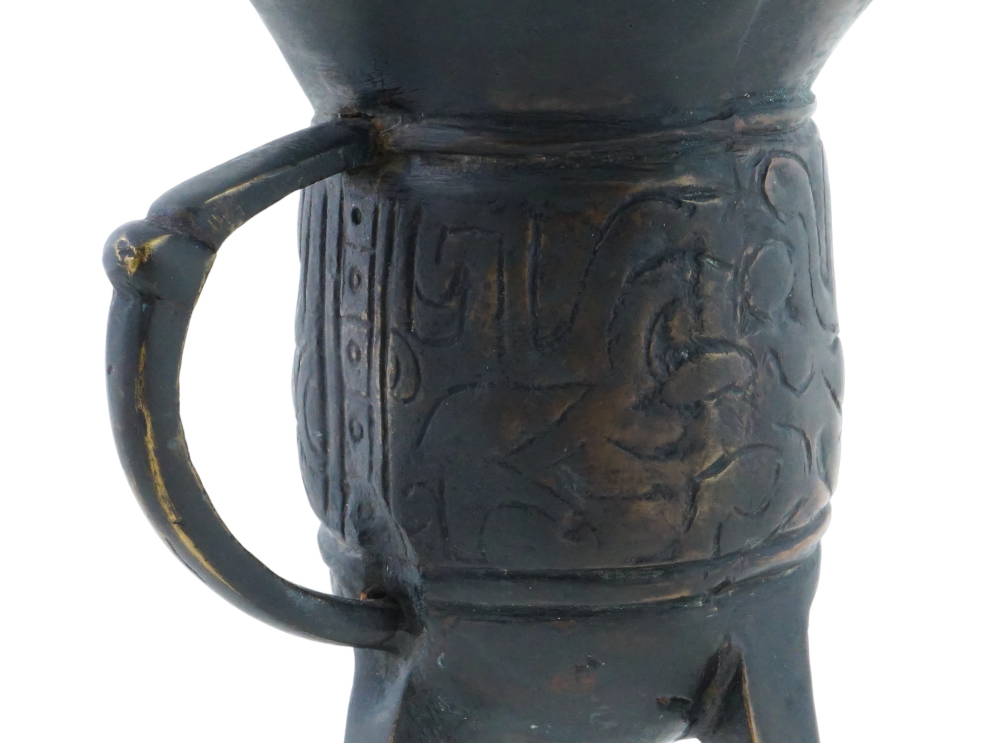 CHINESE JUE WINE VESSEL IMITATION OF ANCIENT PIECE PIC-7