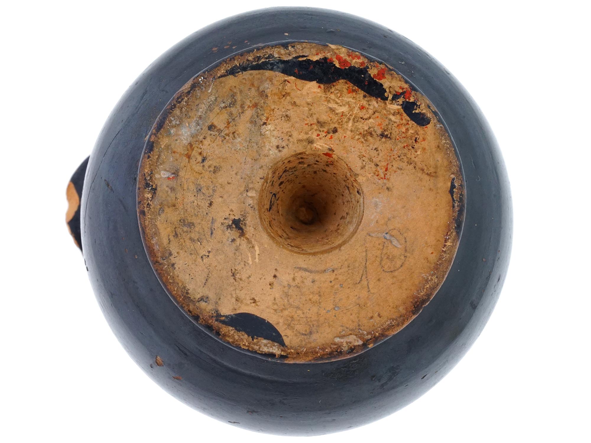 ANCIENT GREEK BLACK POTTERY OIL DROP DISPENSER PIC-5