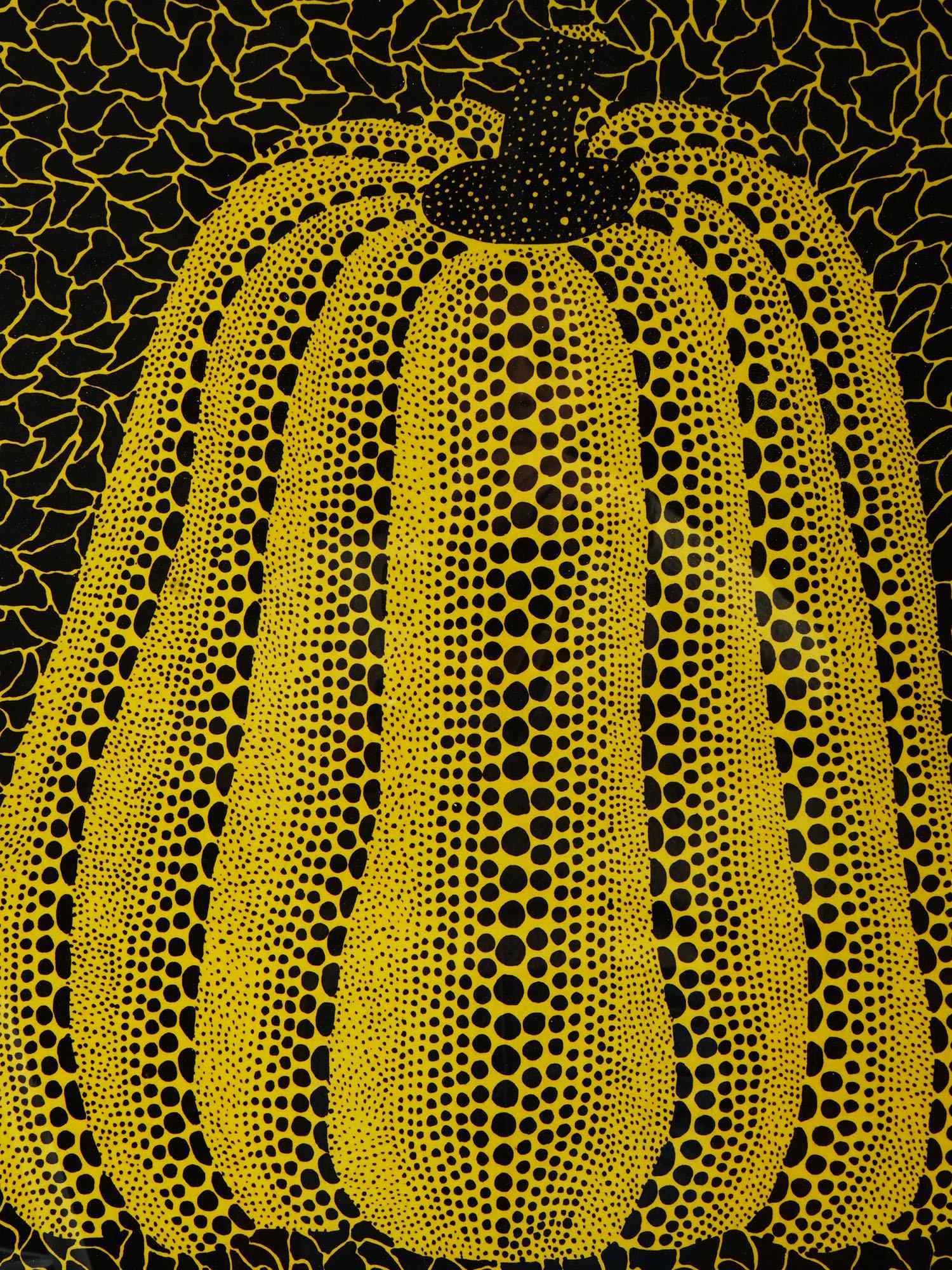 JAPANESE YELLOW PUMPKIN LITHOGRAPH BY YAYOI KUSAMA PIC-1