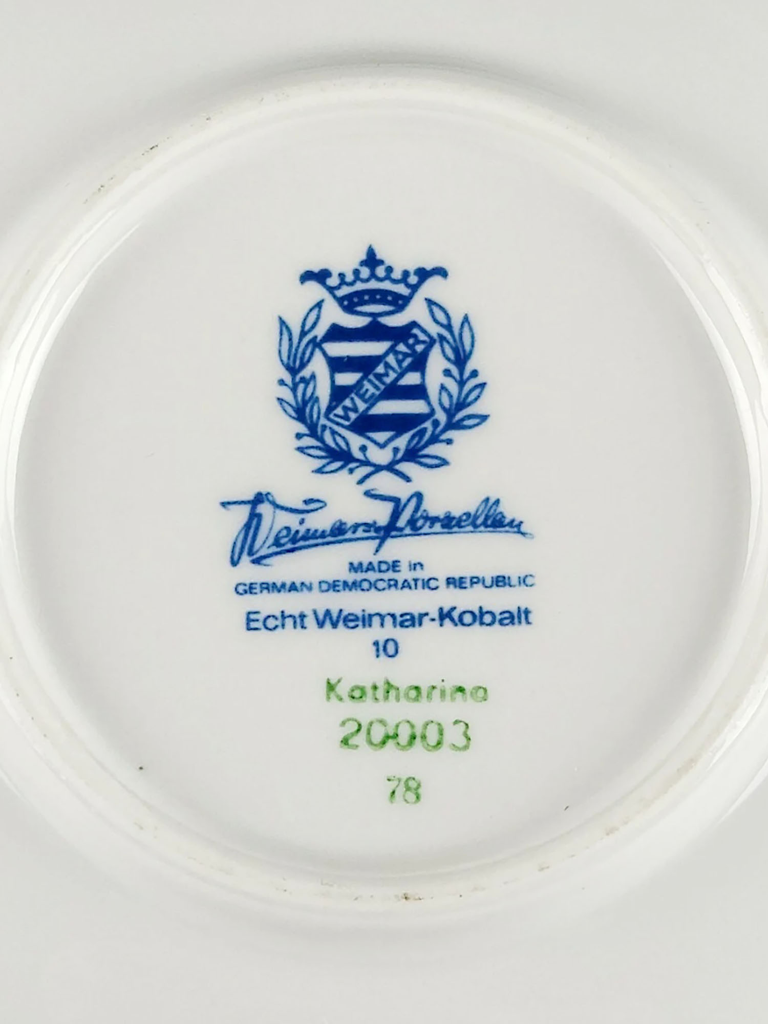 LARGE GERMAN ECHT WEIMAR KOBALT PORCELAIN SERVICE PIC-6