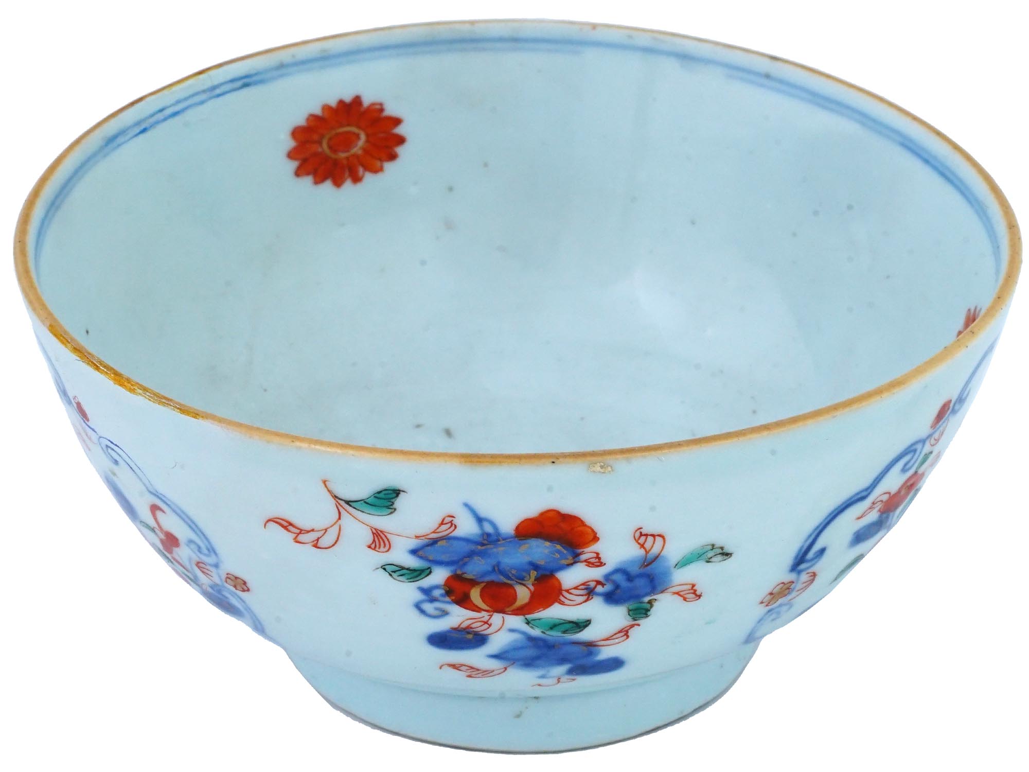 ANTIQUE ORIENTAL PORCELAIN HAND PAINTED BOWL PIC-1