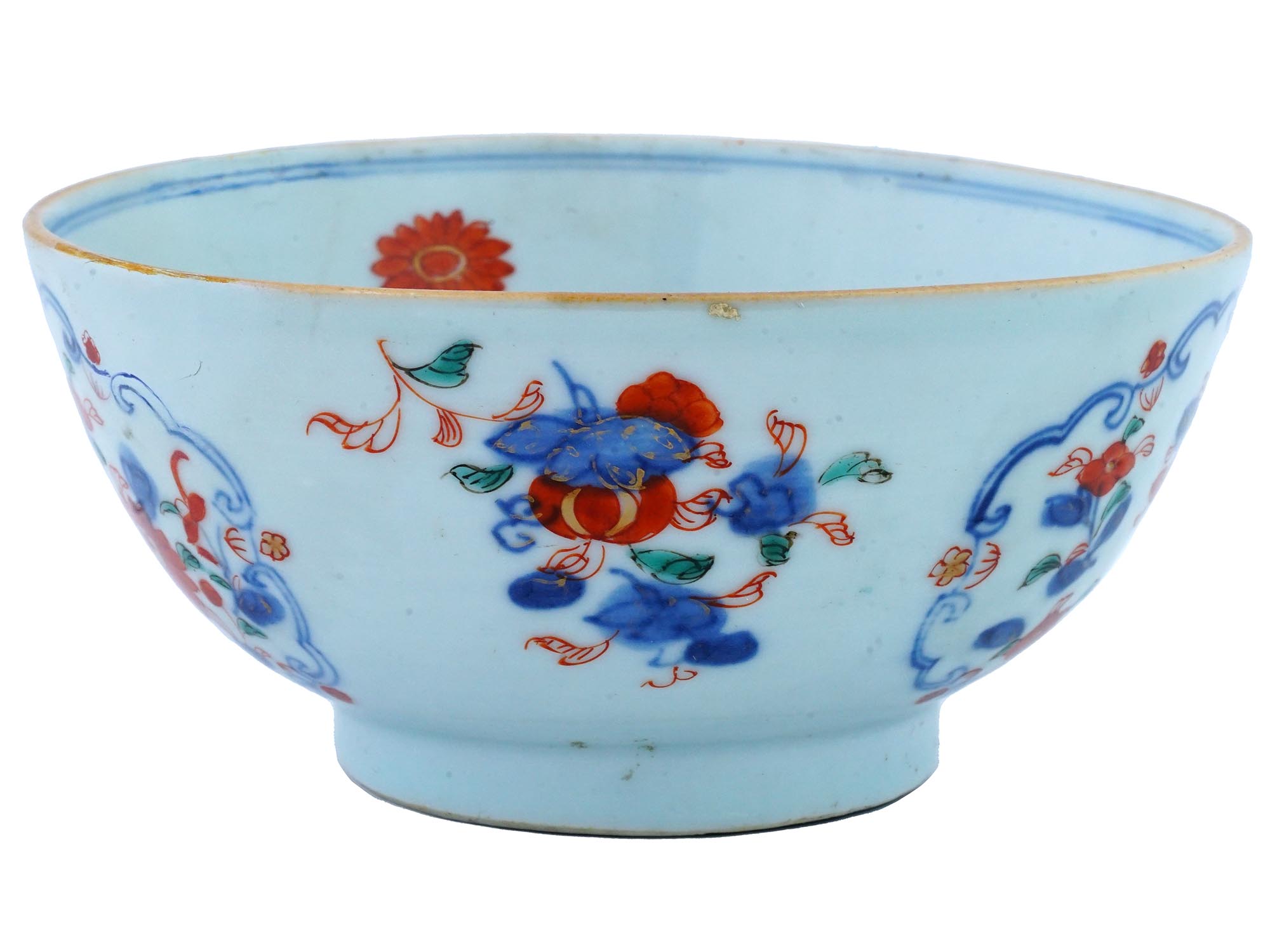 ANTIQUE ORIENTAL PORCELAIN HAND PAINTED BOWL PIC-3