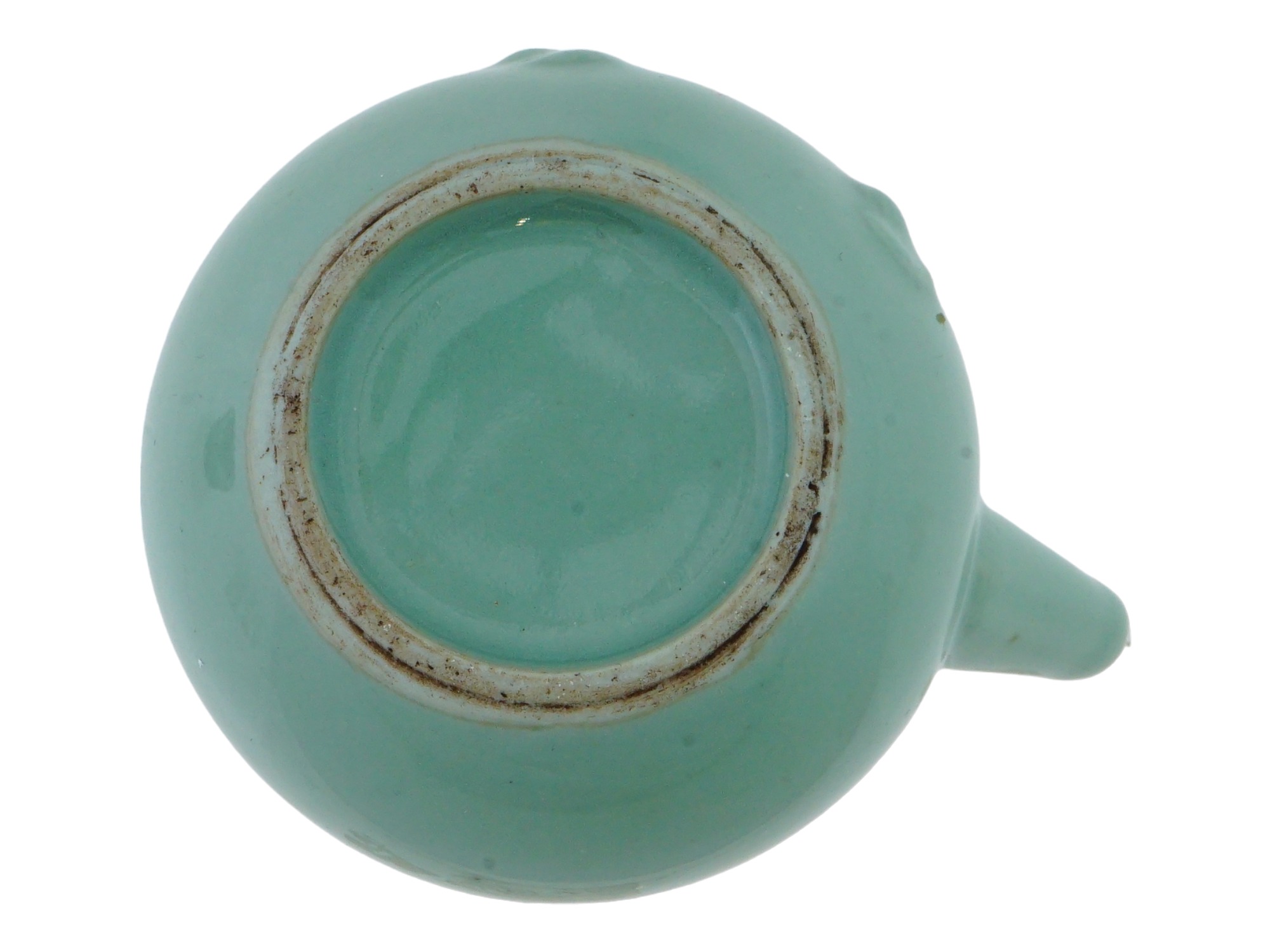 VINTAGE CHINESE CELADON LIDDED MINIATURE TEAPOT PIC-8