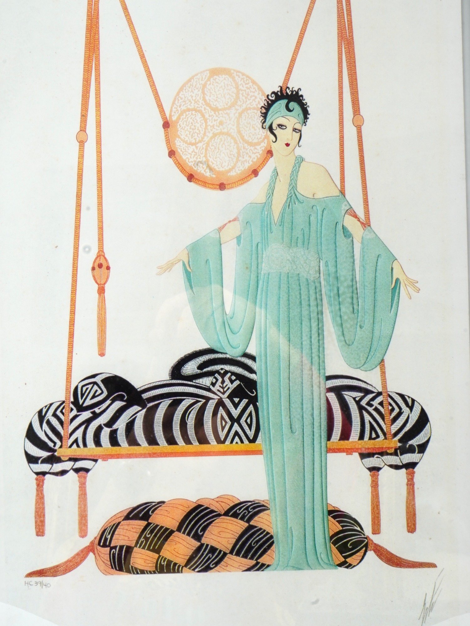 LTD ART DECO FRENCH RUSSIAN COLOR LITHOGRAPH BY ERTE PIC-1