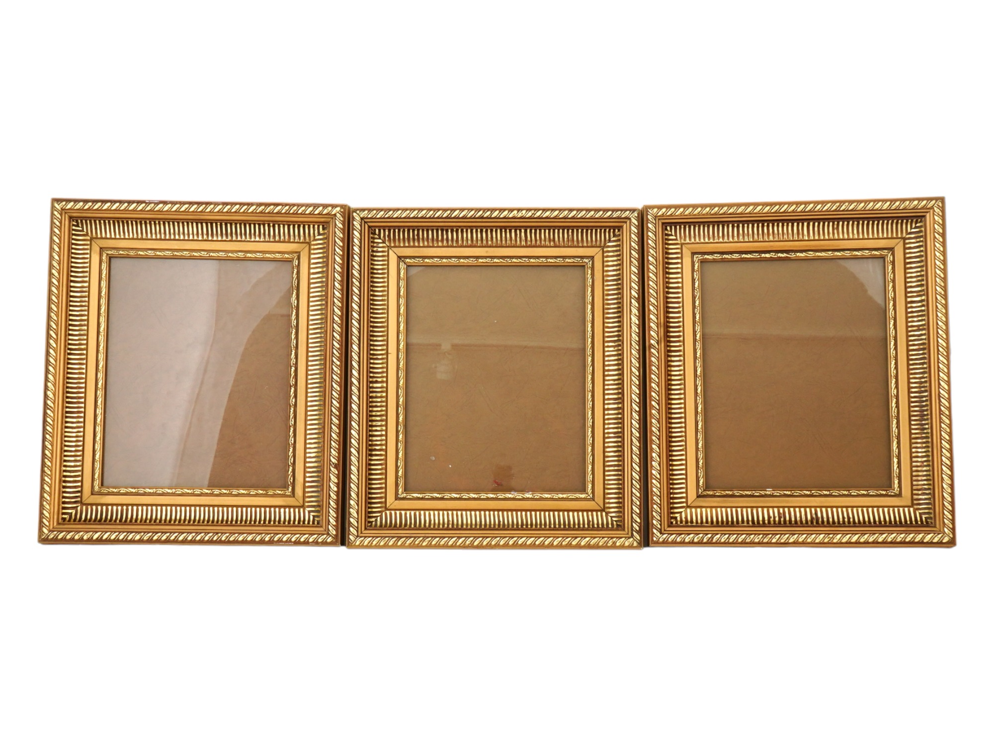 COLLECTION OF EUROPEAN SCHOOL GILT WOODEN FRAMES PIC-0