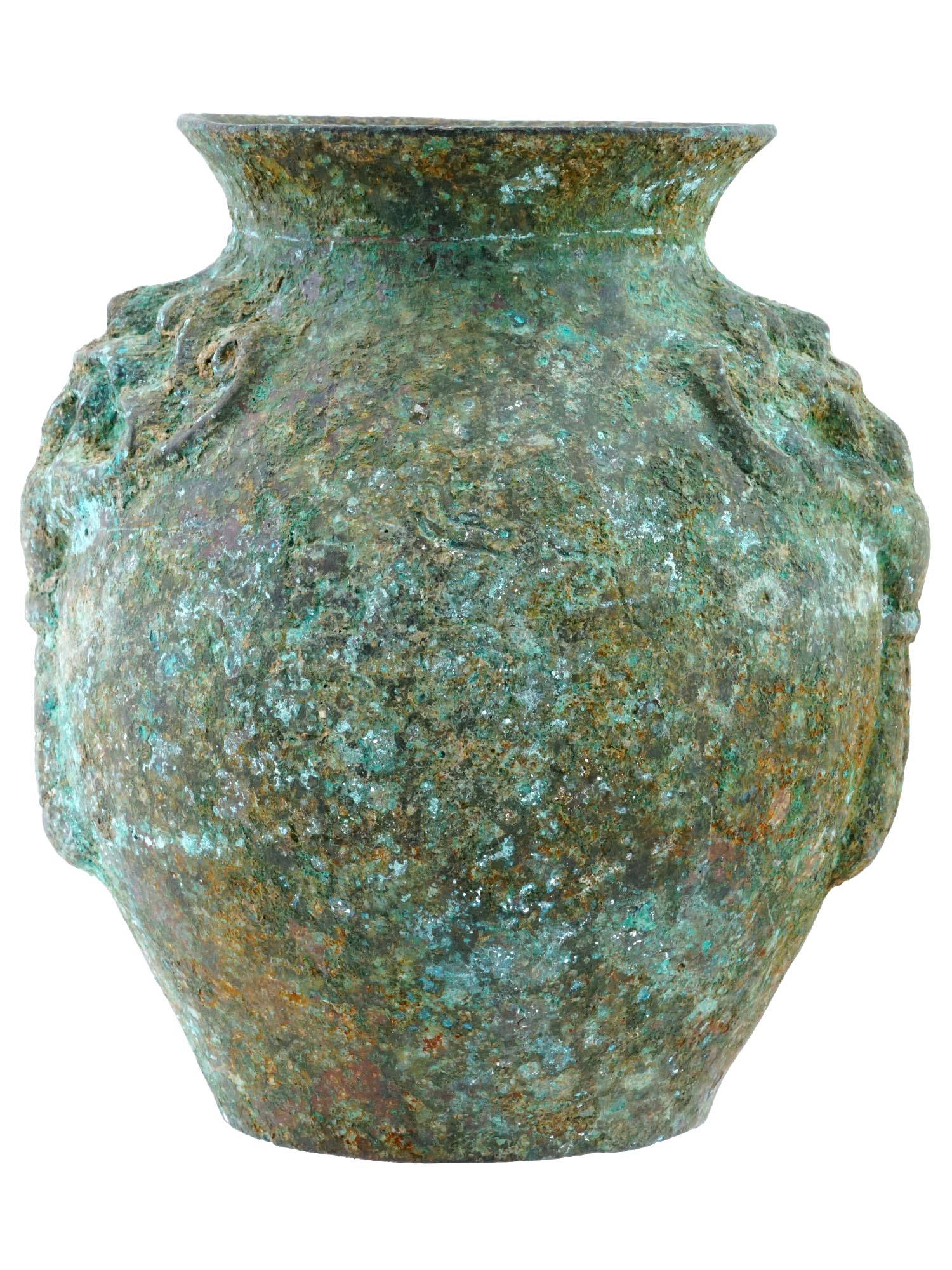 ANCIENT CHINESE ZHOU DYNASTY DECORATED BRONZE VASE PIC-2