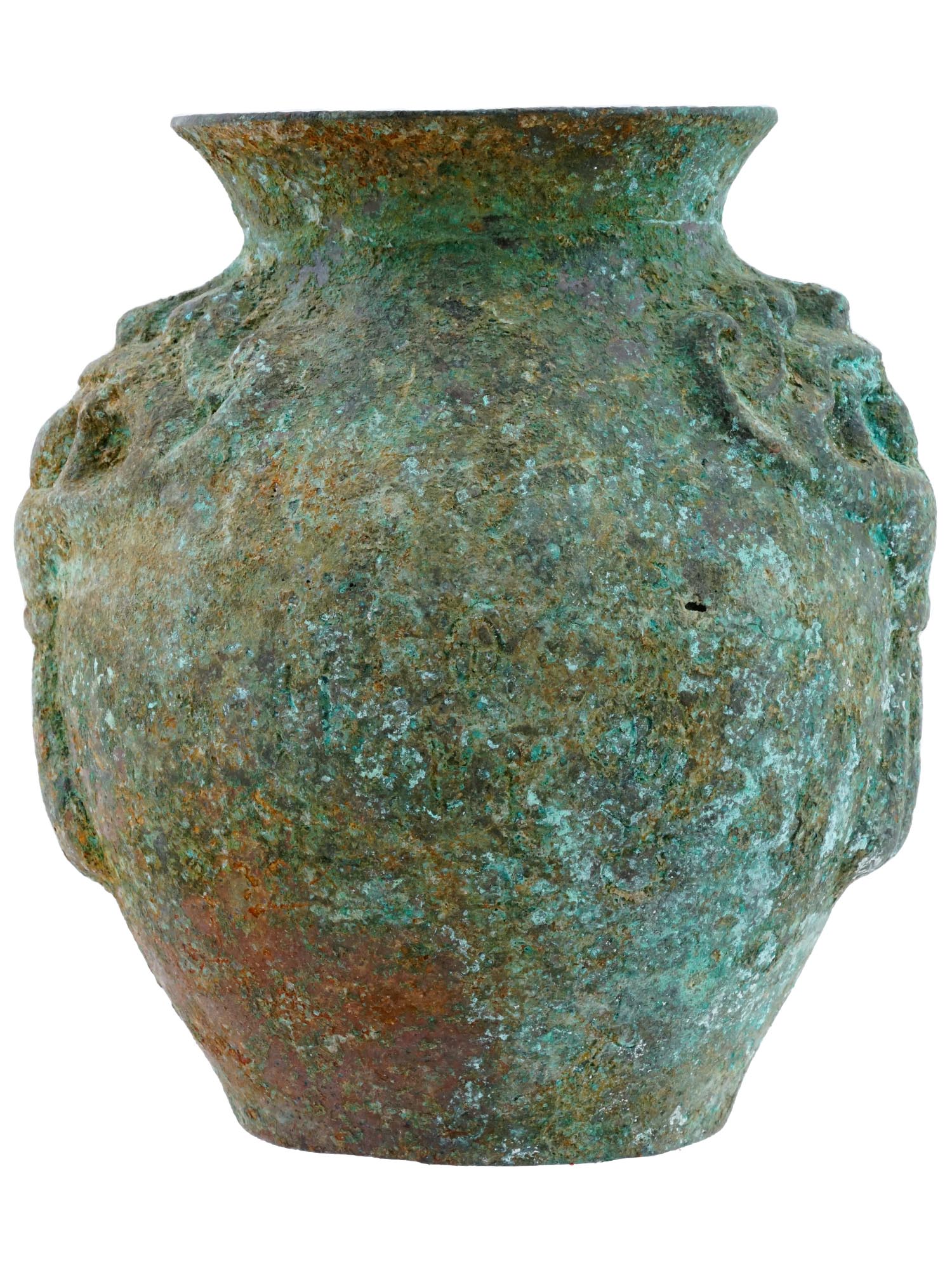 ANCIENT CHINESE ZHOU DYNASTY DECORATED BRONZE VASE PIC-4