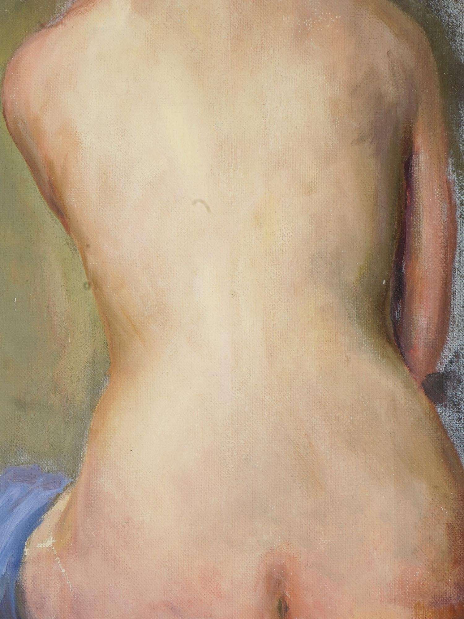 RUSSIAN NUDE WOMAN OIL PAINTING BY VASILY SITNIKOV PIC-1
