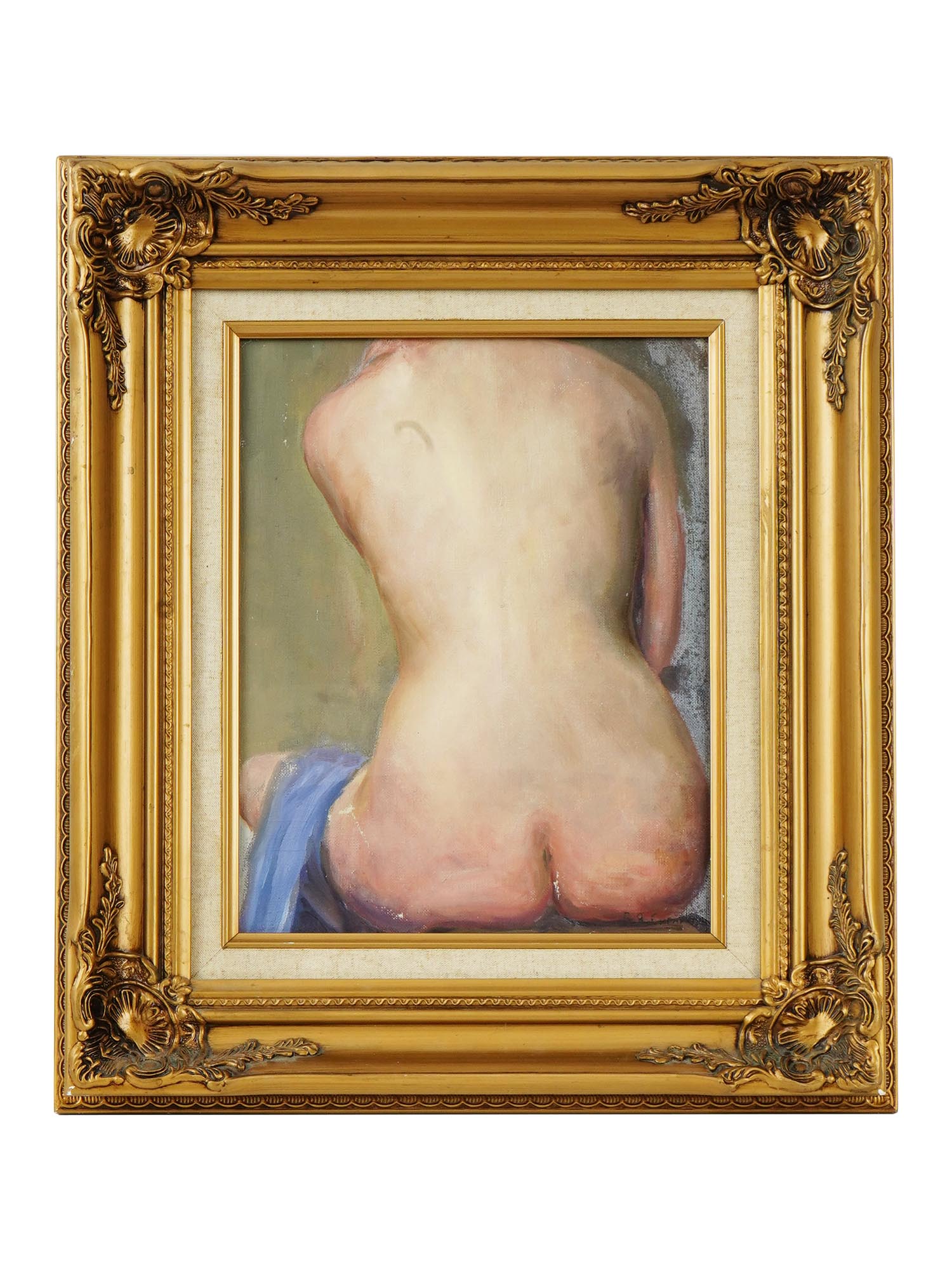 RUSSIAN NUDE WOMAN OIL PAINTING BY VASILY SITNIKOV PIC-0