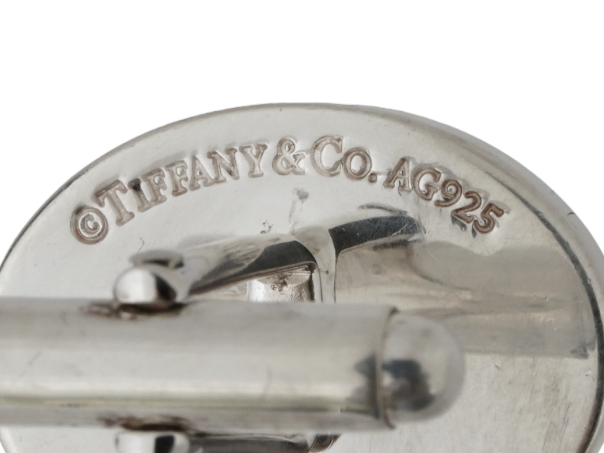 TIFFANY AND CO POLISHED STERLING SILVER CUFFLINKS PIC-5