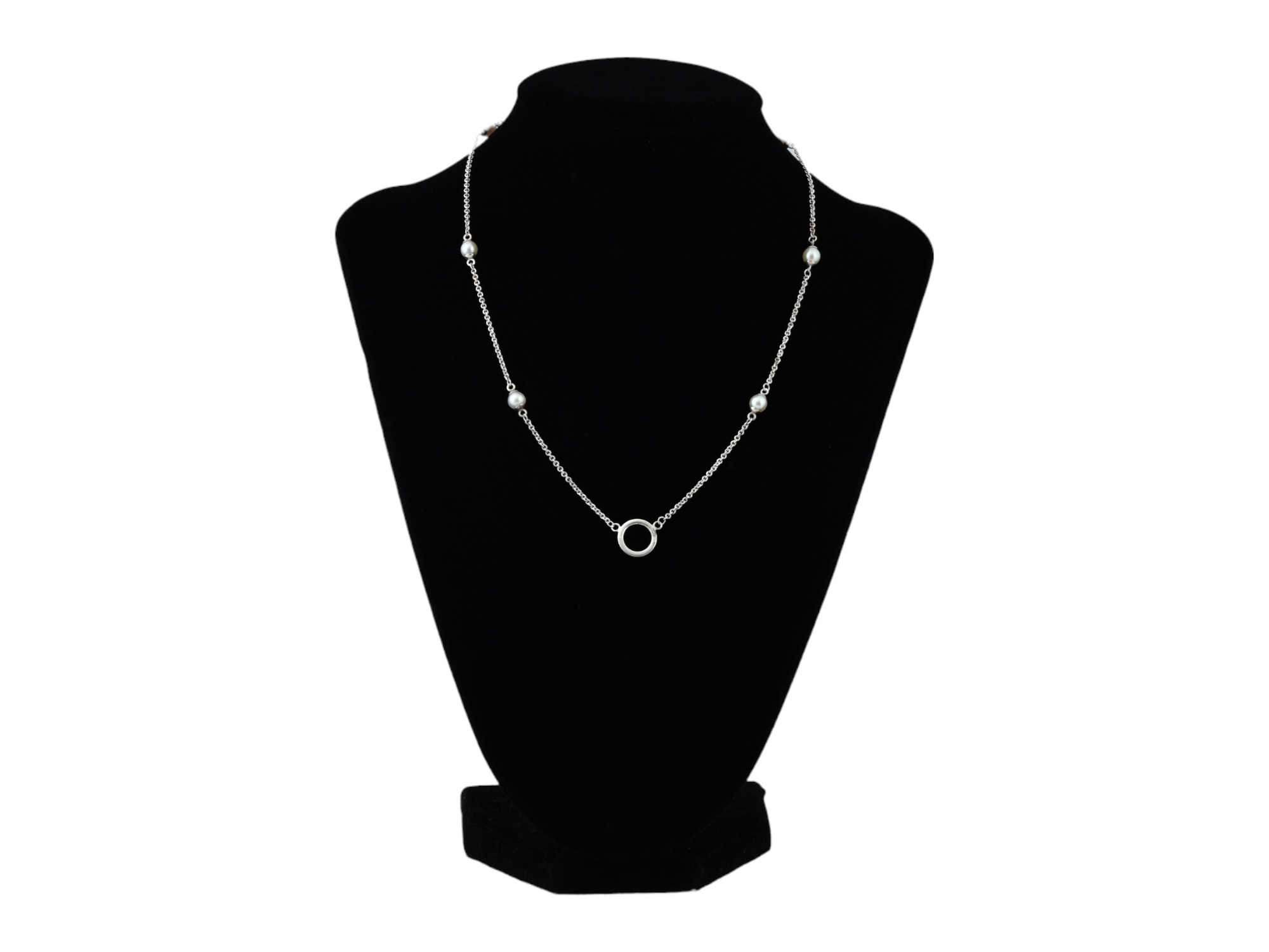 TIFFANY AND CO STERLING PEARLS BY THE YARD NECKLACE PIC-1