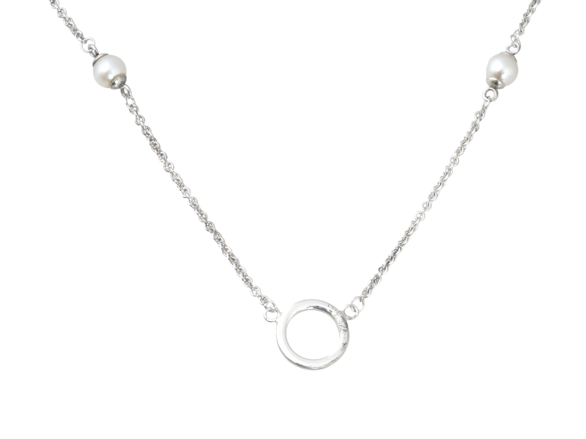 TIFFANY AND CO STERLING PEARLS BY THE YARD NECKLACE PIC-3