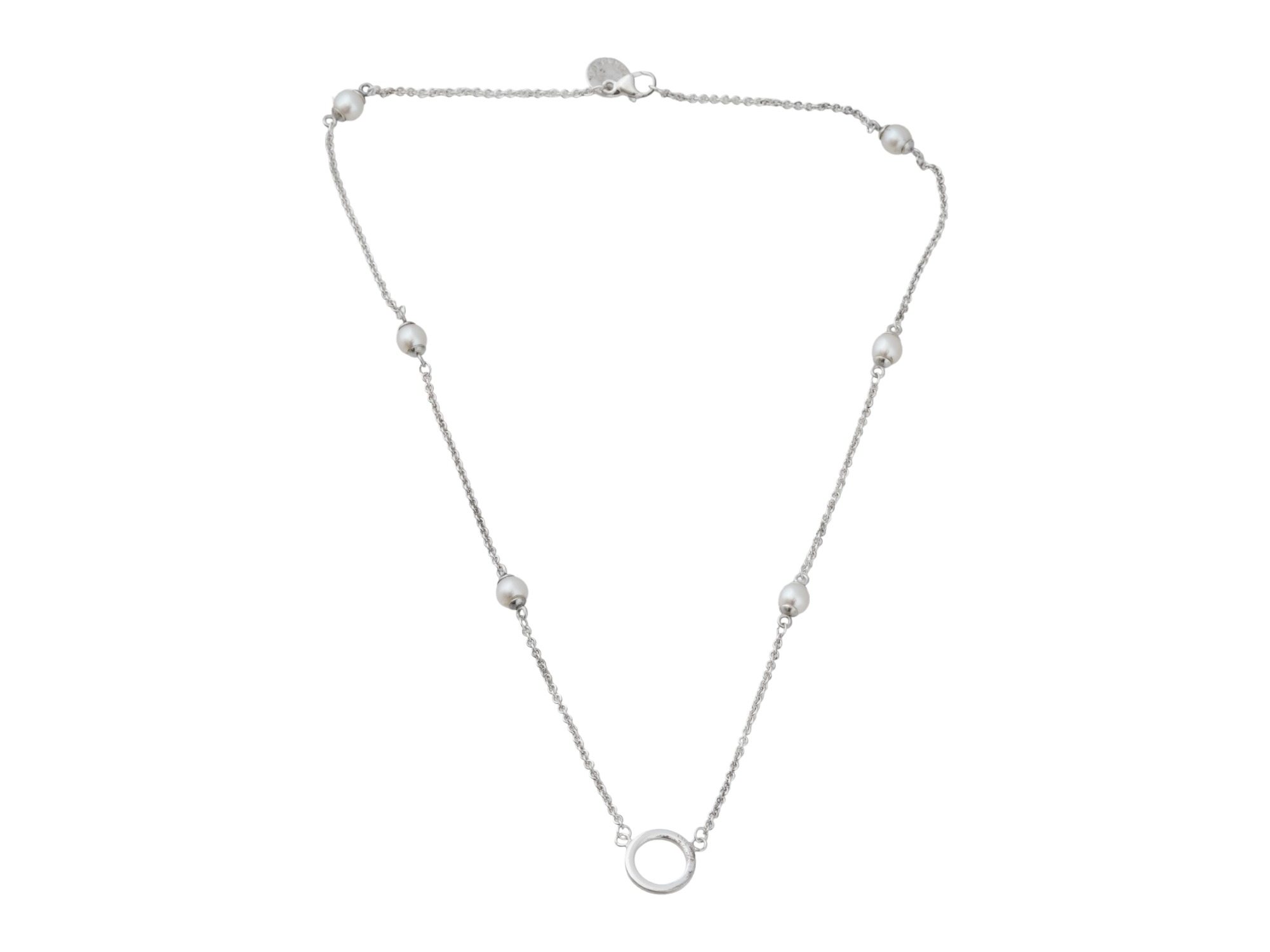 TIFFANY AND CO STERLING PEARLS BY THE YARD NECKLACE PIC-2