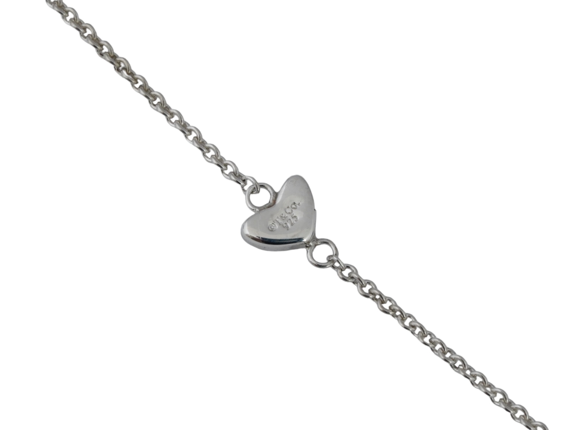 TIFFANY AND CO ELSA PERETTI STERLING HEART BRACELET PIC-2