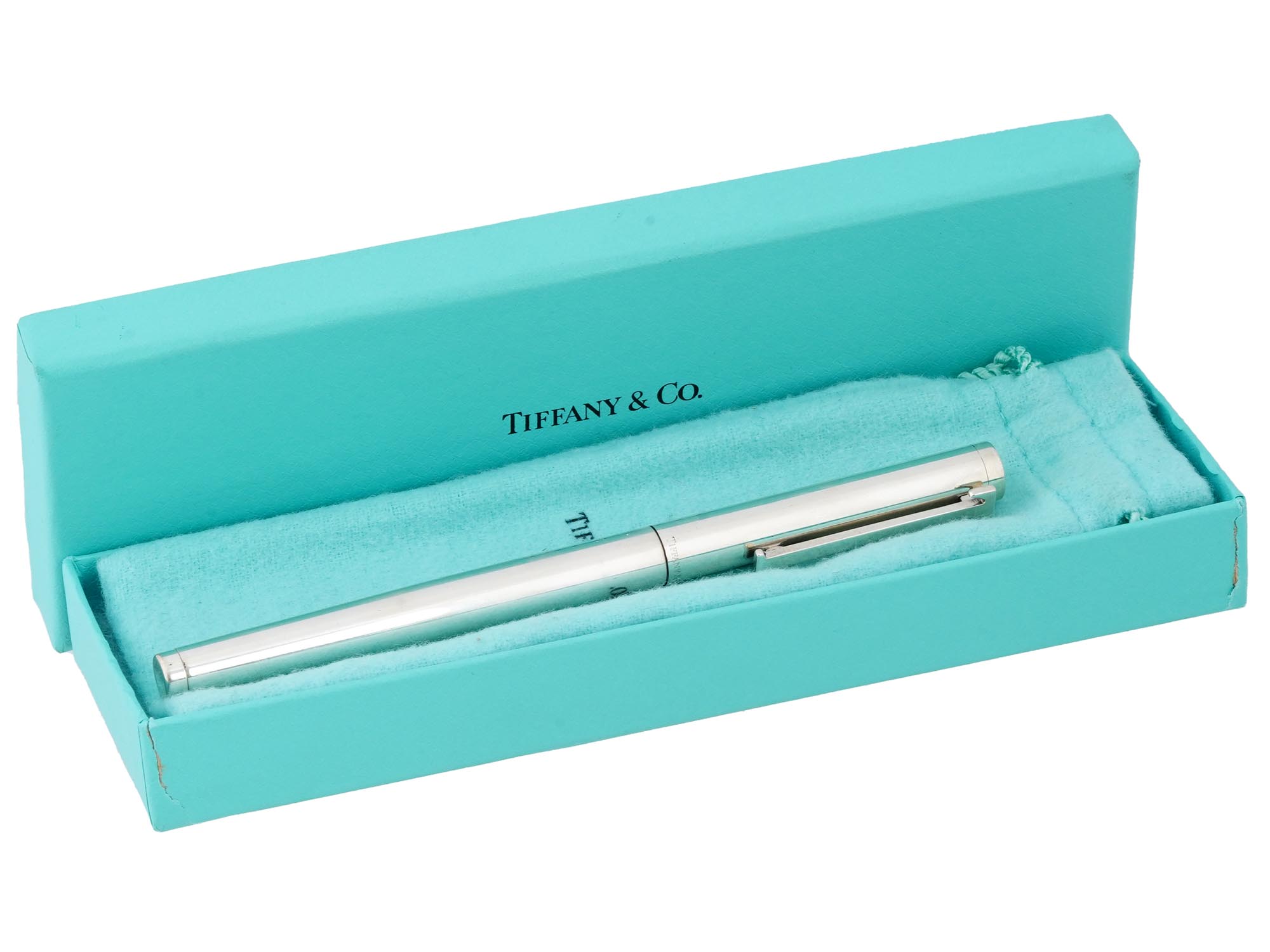 VINTAGE 750 STERLING SILVER FOUNTAIN PEN TIFFANY PIC-0