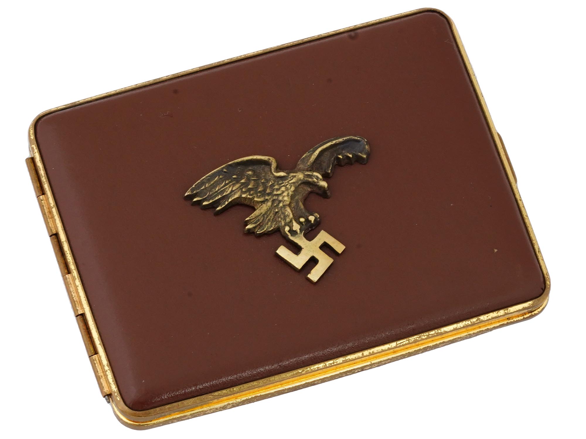 WWII NAZI GERMAN LUFTWAFFE PILOTS CIGARETTE CASE PIC-0