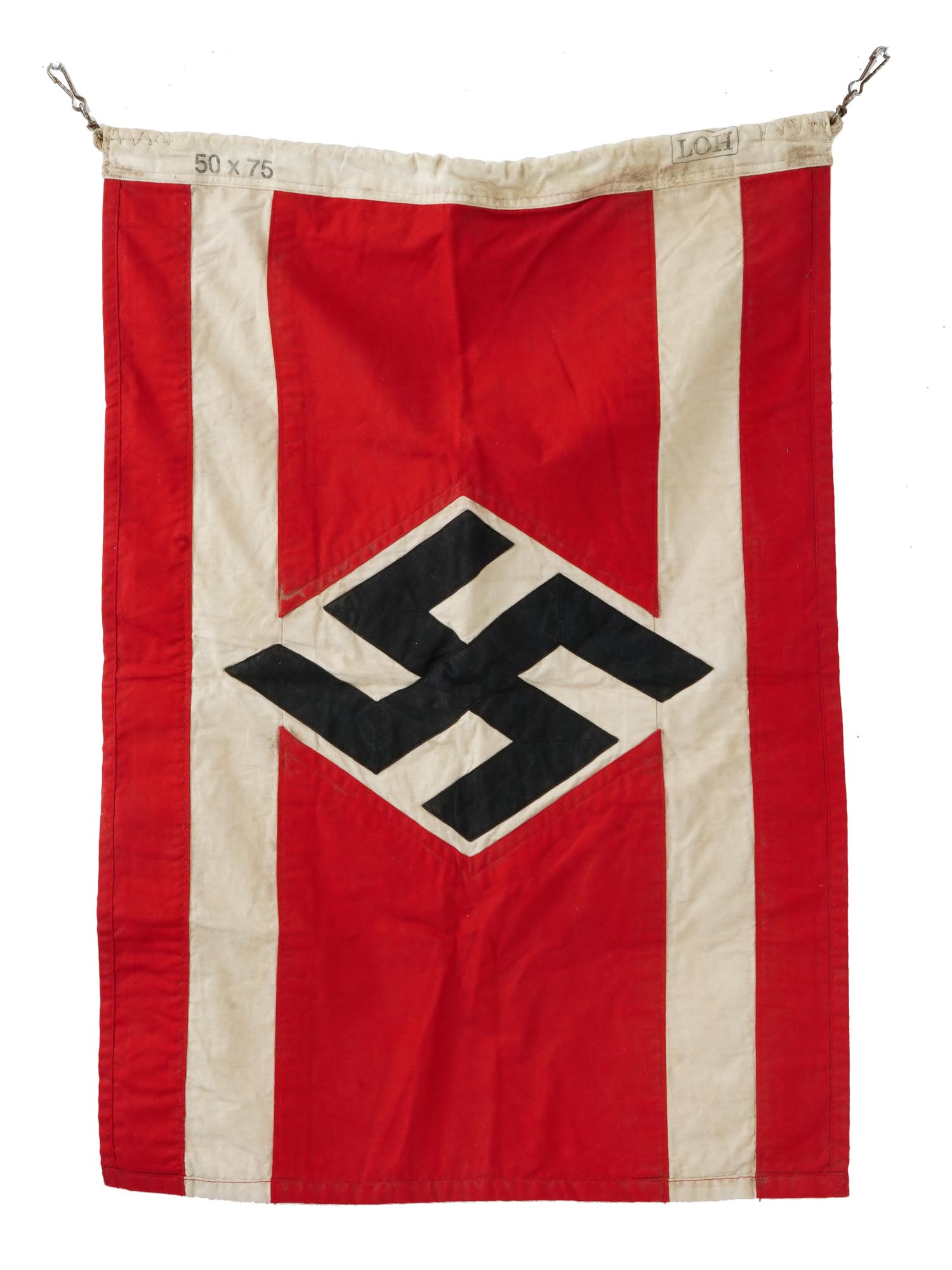 GERMAN WWII HITLER YOUTH FLAG PIC-1